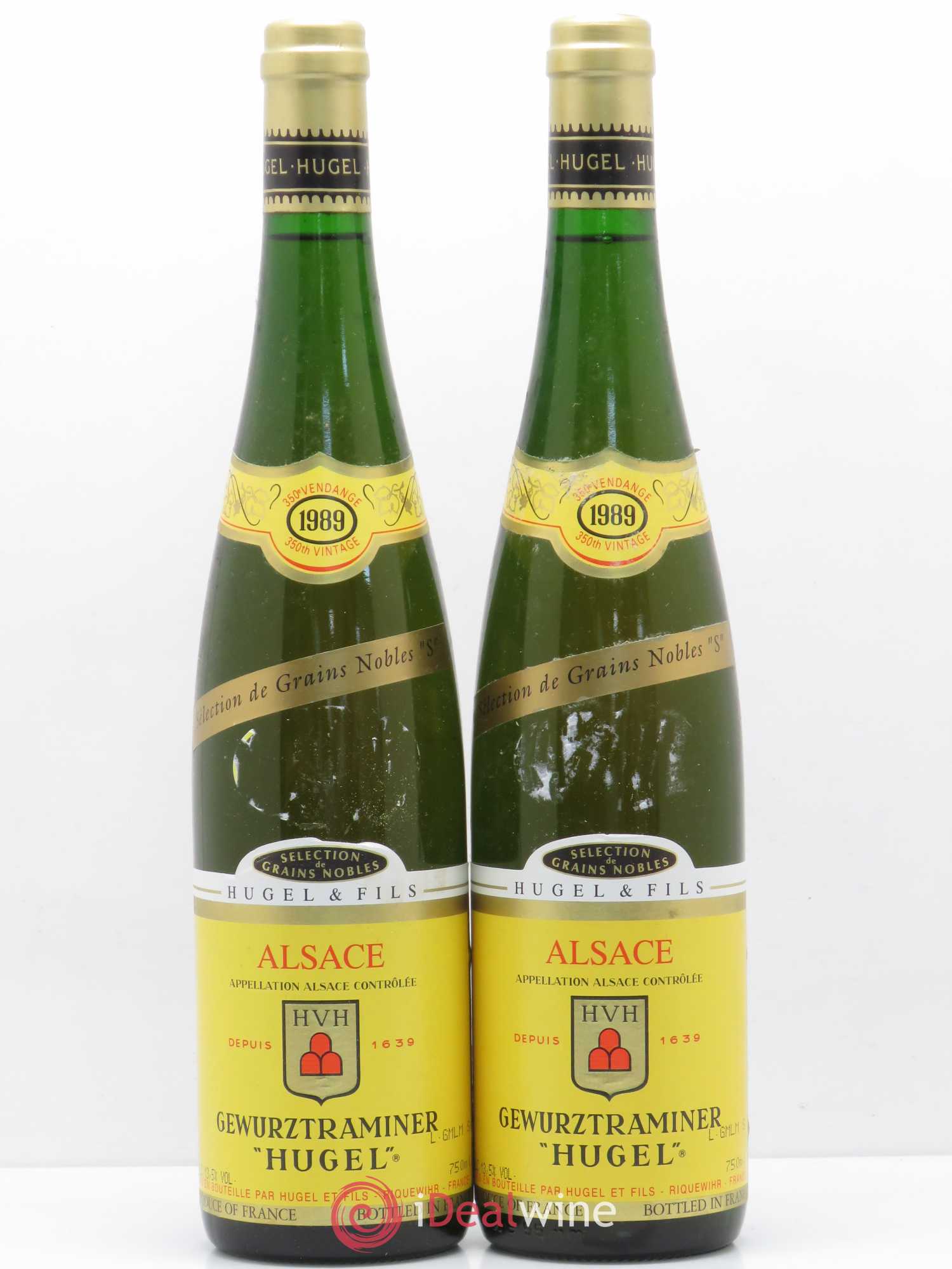 Gewurztraminer Sélection de Grains Nobles Hugel (Domaine) S 1989 - Lotto di 2 bottiglie - 0