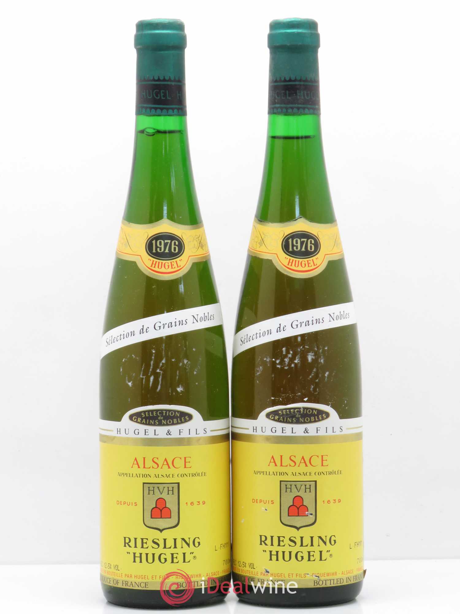 Riesling Sélection de Grains Nobles Hugel (Domaine) 1976 - Lot de 2 bouteilles - 0