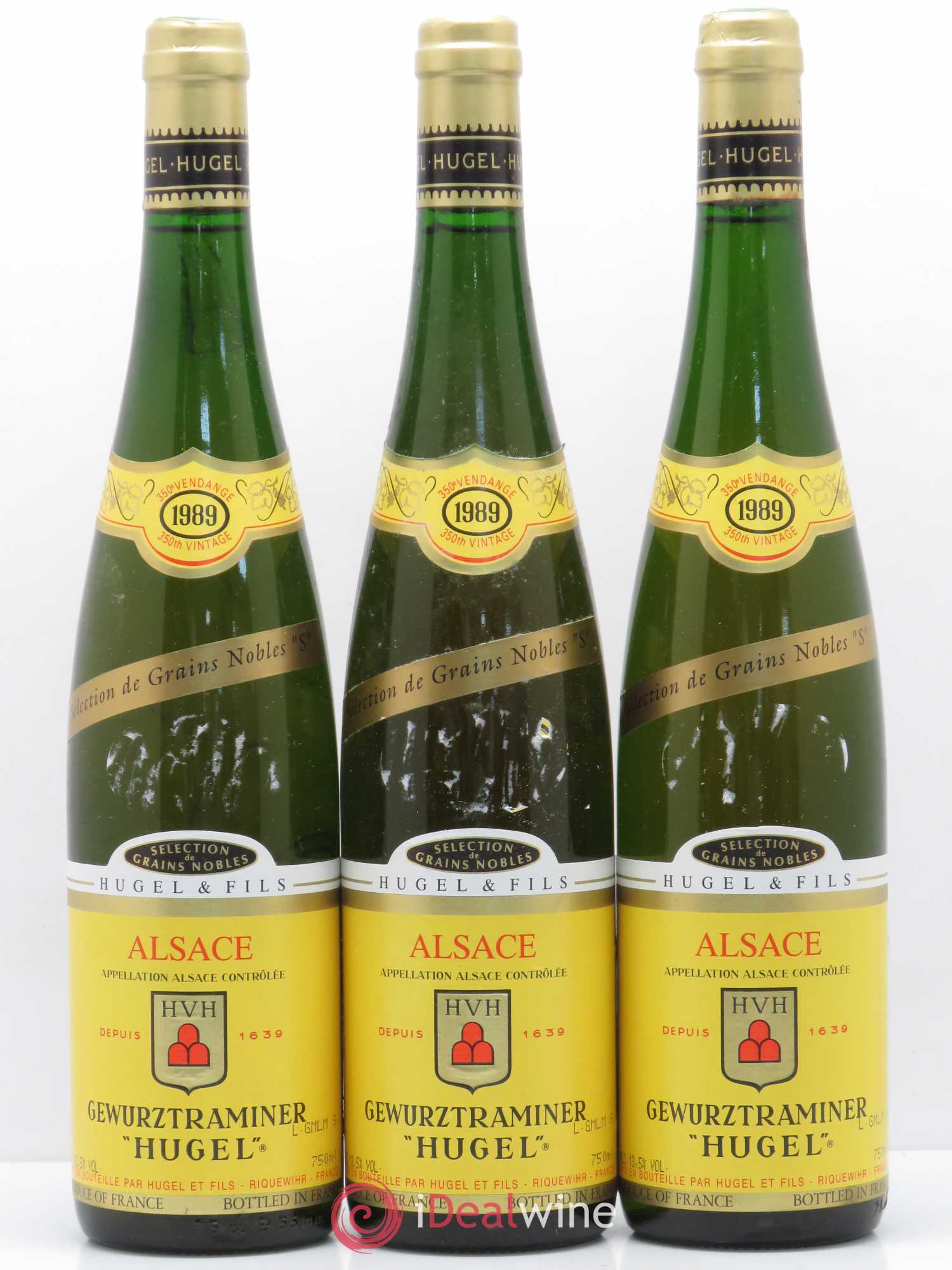 Gewurztraminer Sélection de Grains Nobles Hugel (Domaine) S 1989 - Lotto di 3 bottiglie - 0