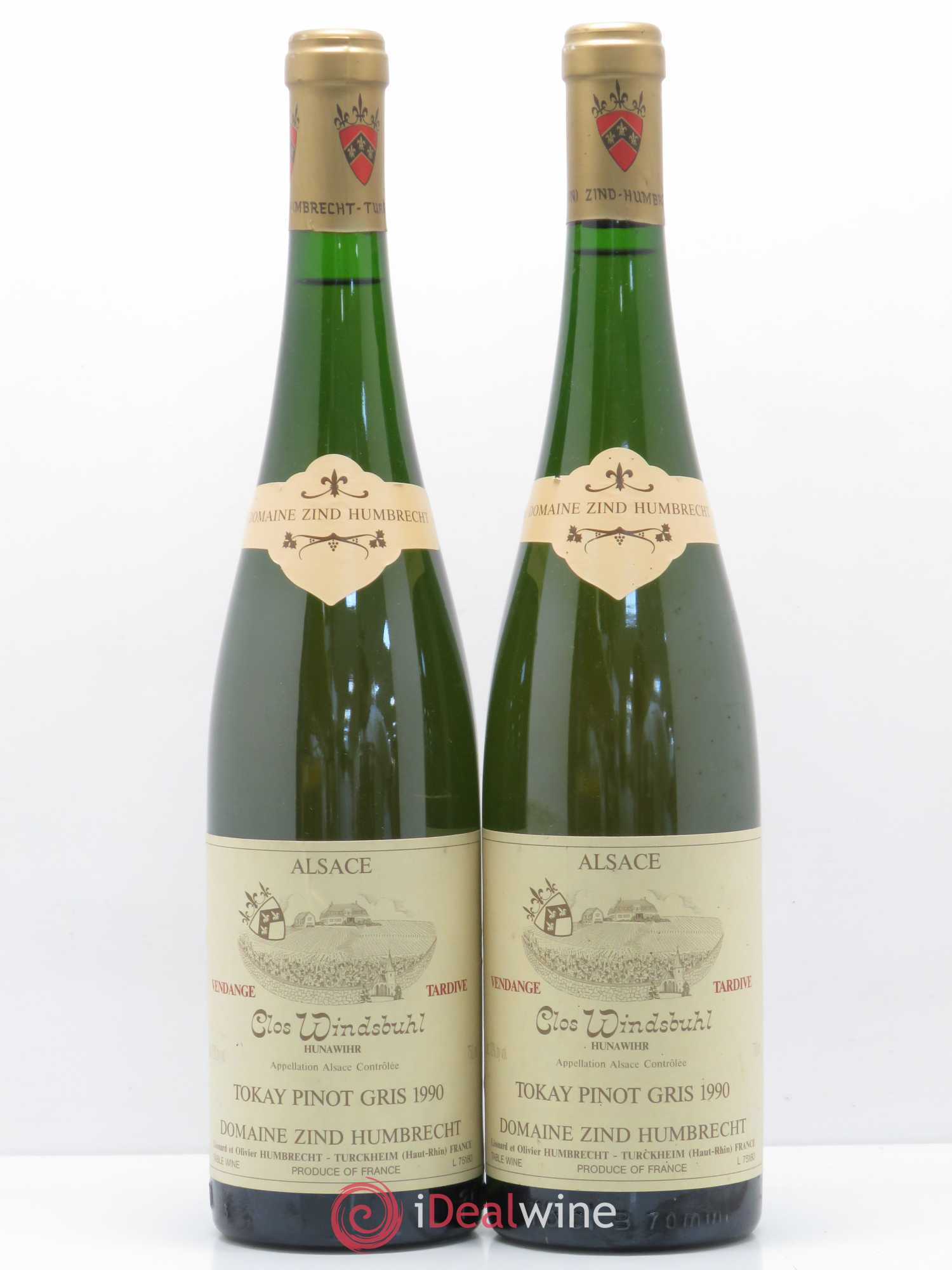 Alsace Pinot Gris (anciennement Tokay) Vendanges Tardives Clos Windsbuhl Zind-Humbrecht (Domaine) 1990 - Lotto di 2 bottiglie - 0