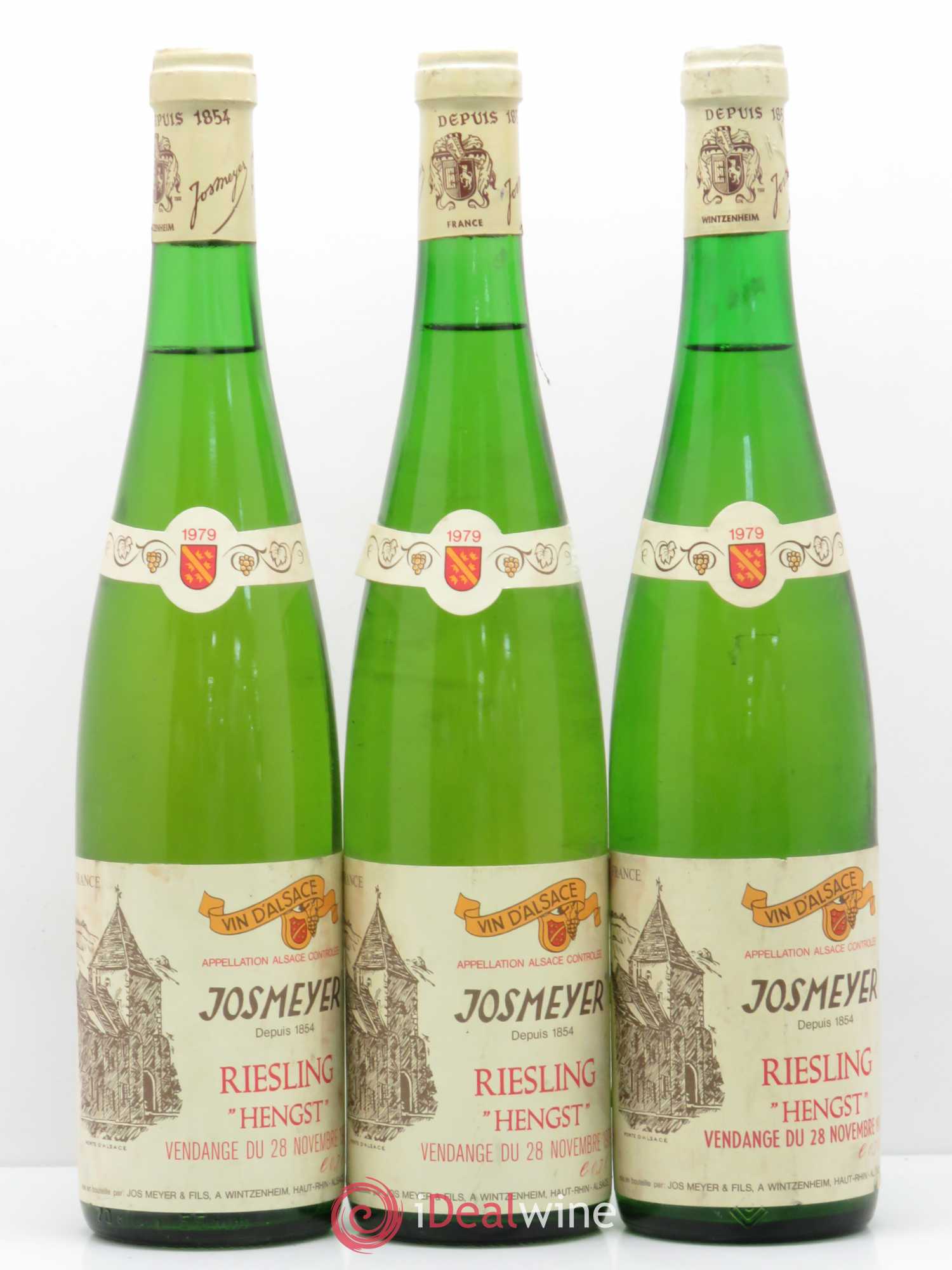 Riesling Hengst Vendanges du 28 novembre Domaine Josmeyer 1979 - Posten von 3 Flaschen - 0