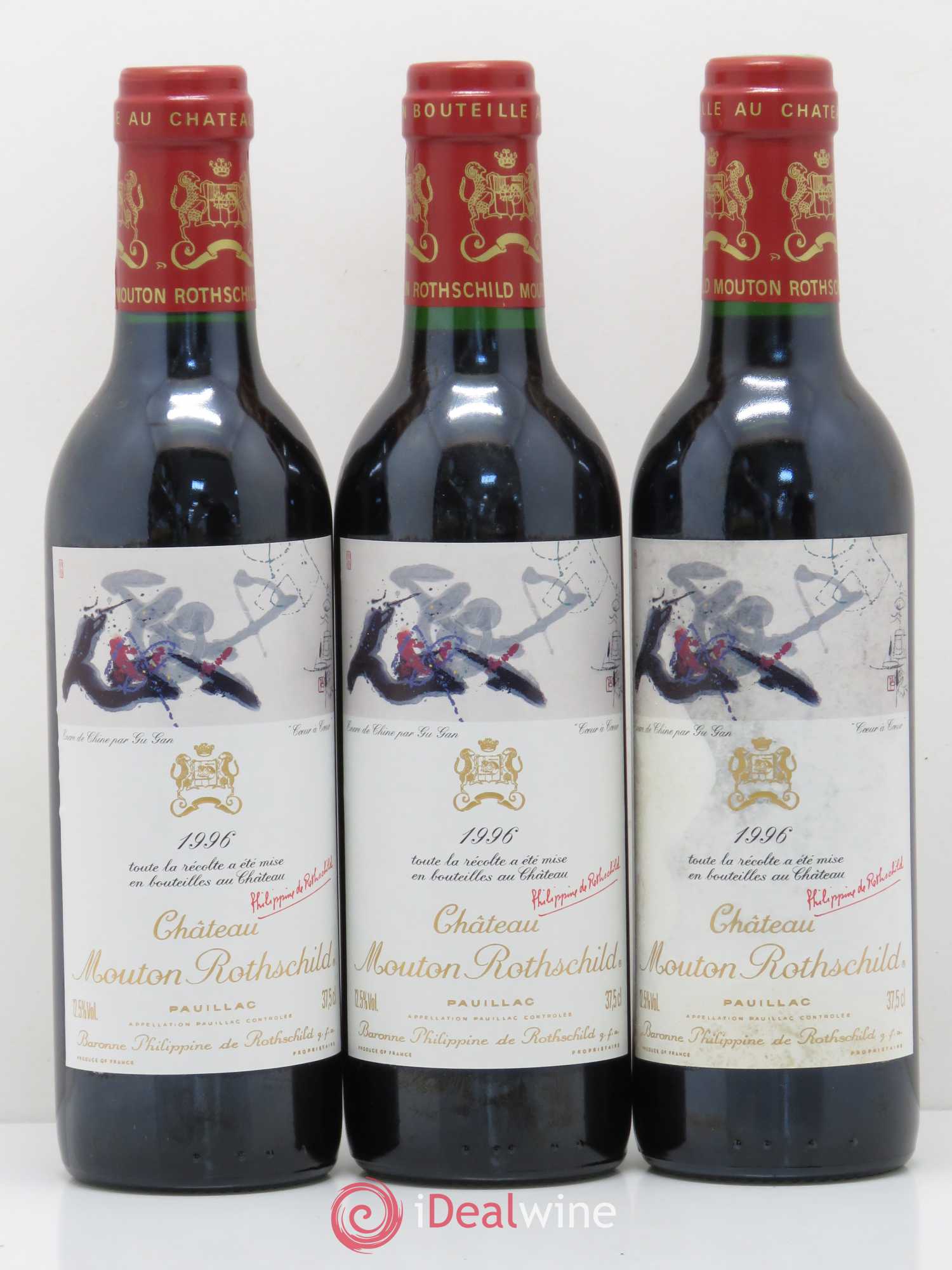 Château Mouton Rothschild 1er Grand Cru Classé 1996 - Lot de 12 demi bouteilles - 3