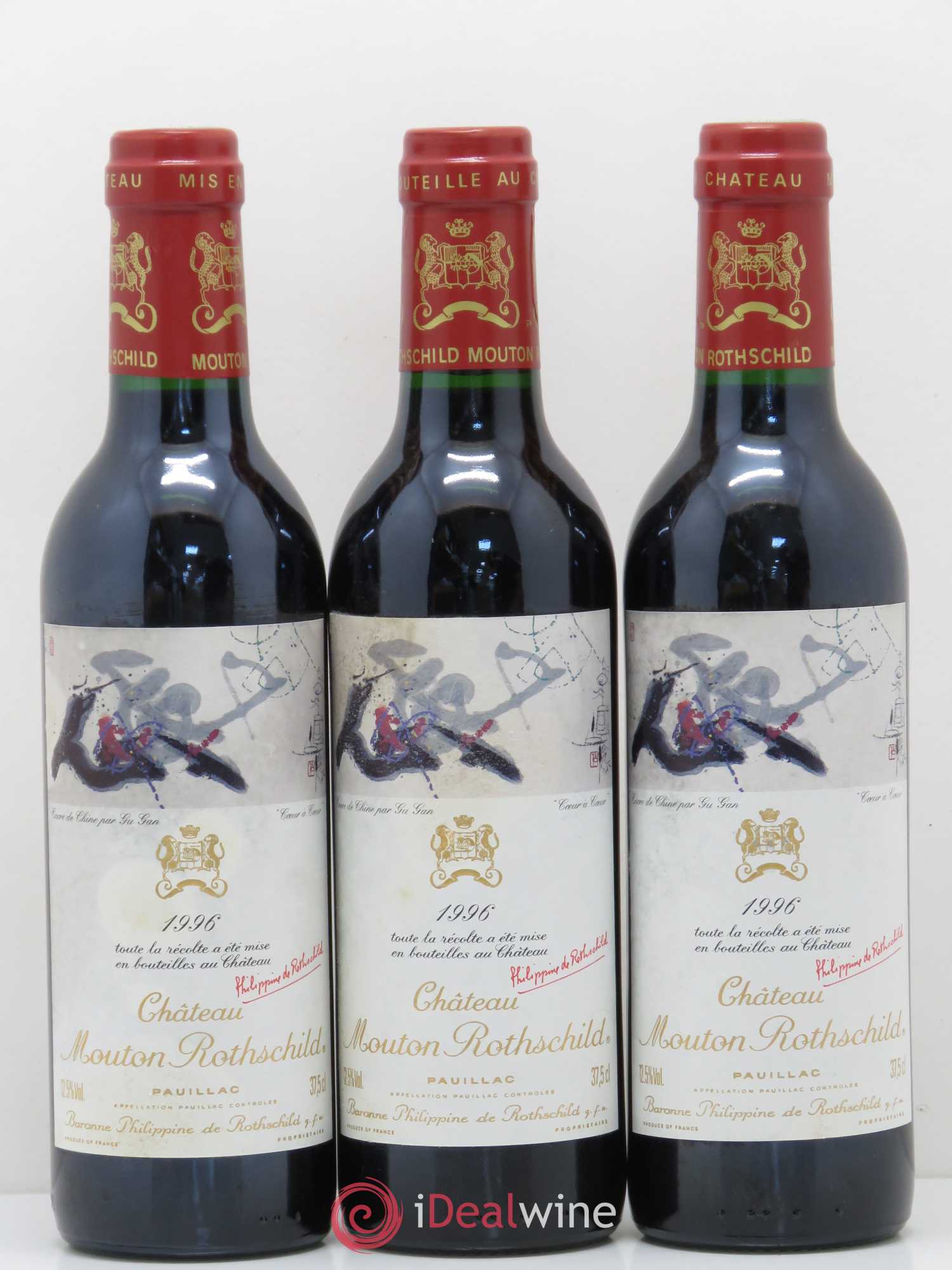 Château Mouton Rothschild 1er Grand Cru Classé 1996 - Lot de 12 demi bouteilles - 7