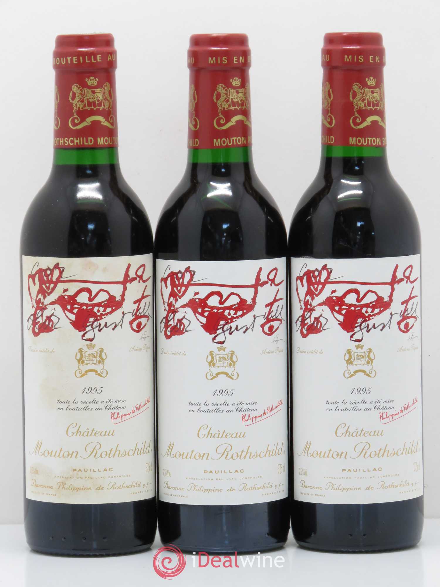 Château Mouton Rothschild 1er Grand Cru Classé 1995 - Lot de 12 demi bouteilles - 5