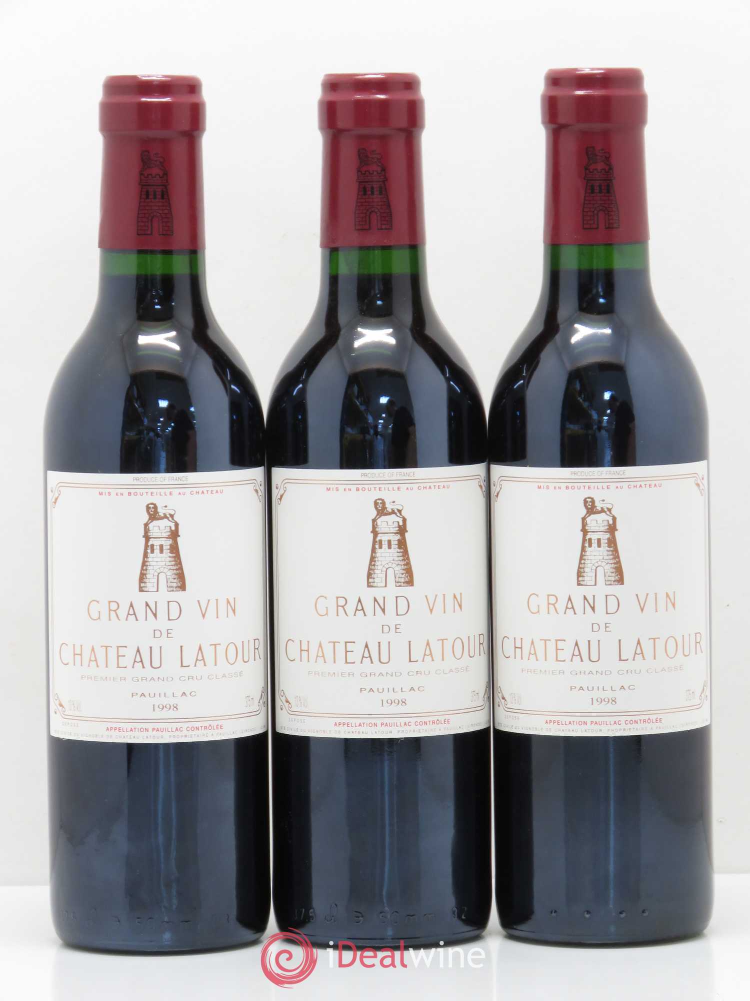 Château Latour 1er Grand Cru Classé 1998 - Lot de 6 demi bouteilles - 3