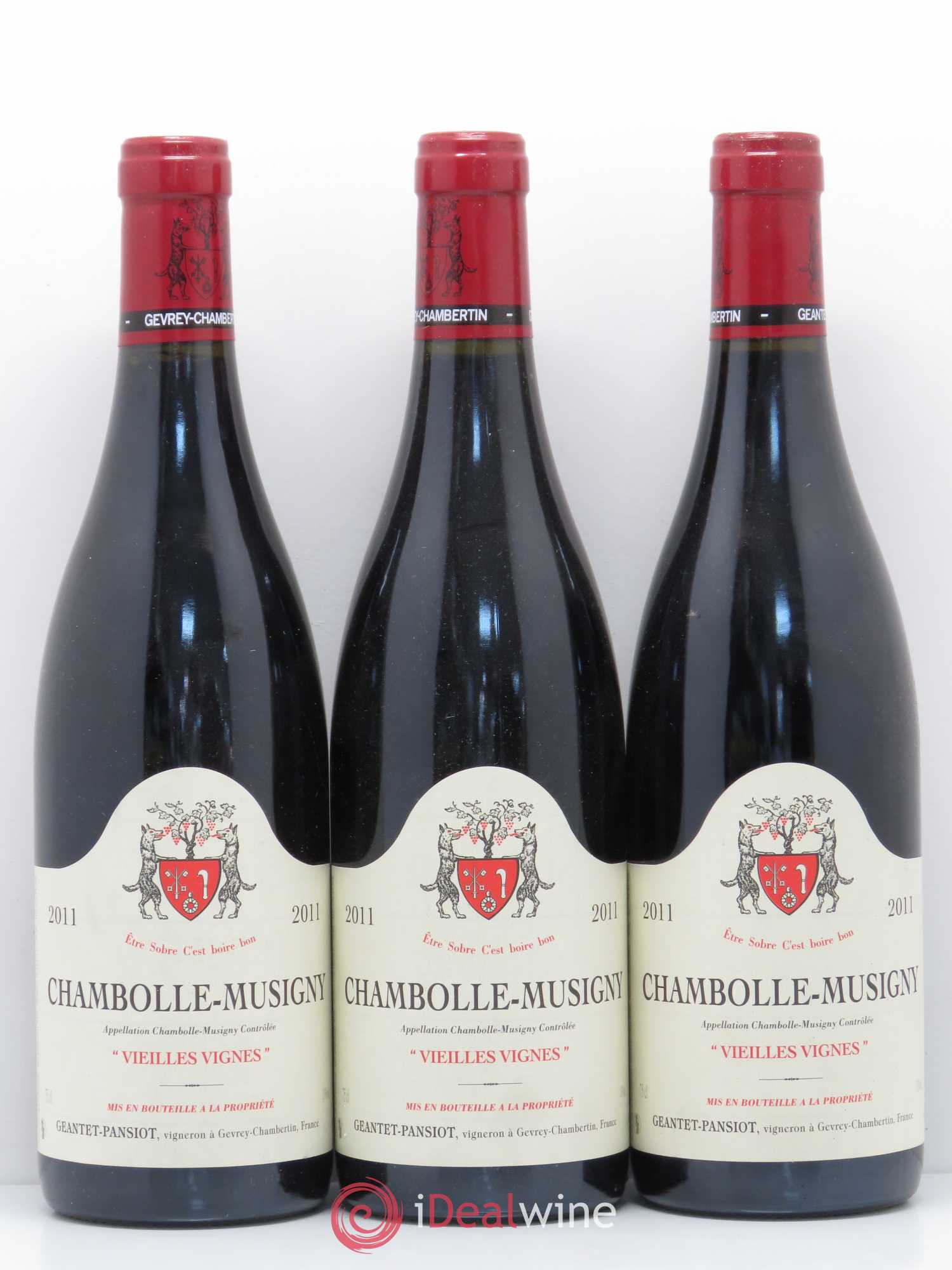 Chambolle-Musigny Vieilles vignes Geantet-Pansiot 2011 - Lot de 3 bouteilles - 0