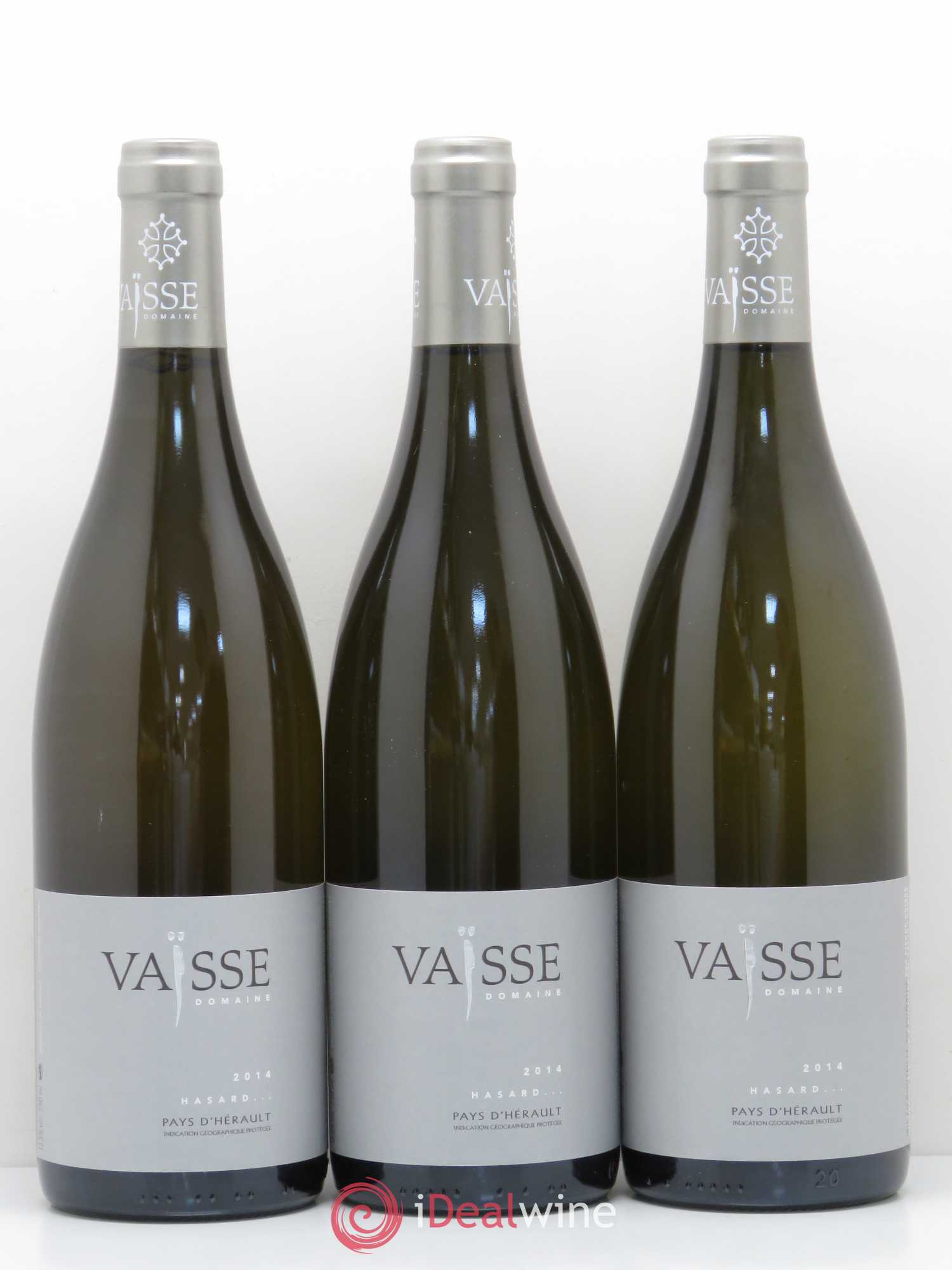 Pays d'Hérault Hasard Domaine Vaisse 2014 - Posten von 3 Flaschen - 0