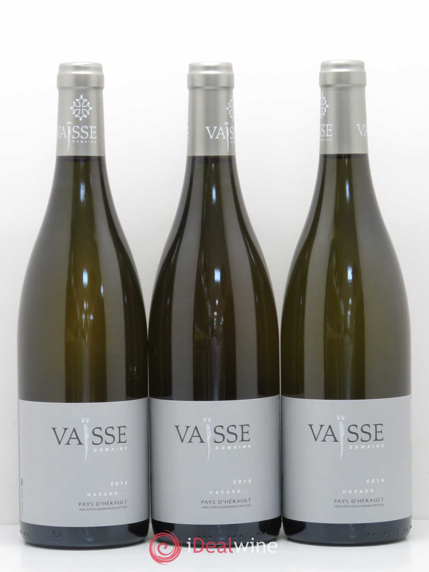 Pays d'Hérault Hasard Domaine Vaisse 2014 - Posten von 3 Flaschen - 0