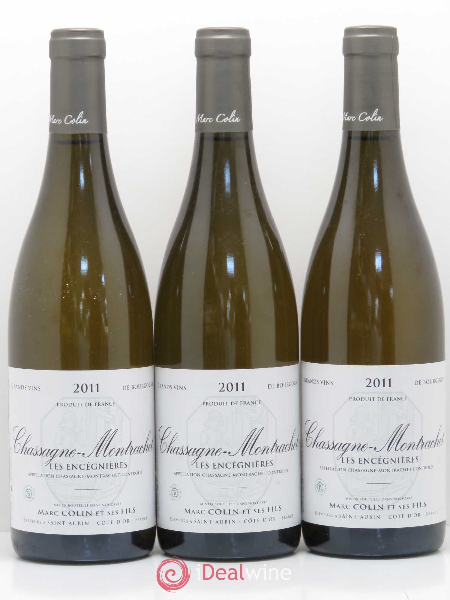 Chassagne-Montrachet Les Encégnières Marc Colin & Fils 2011 - Lot de 3 bouteilles - 0