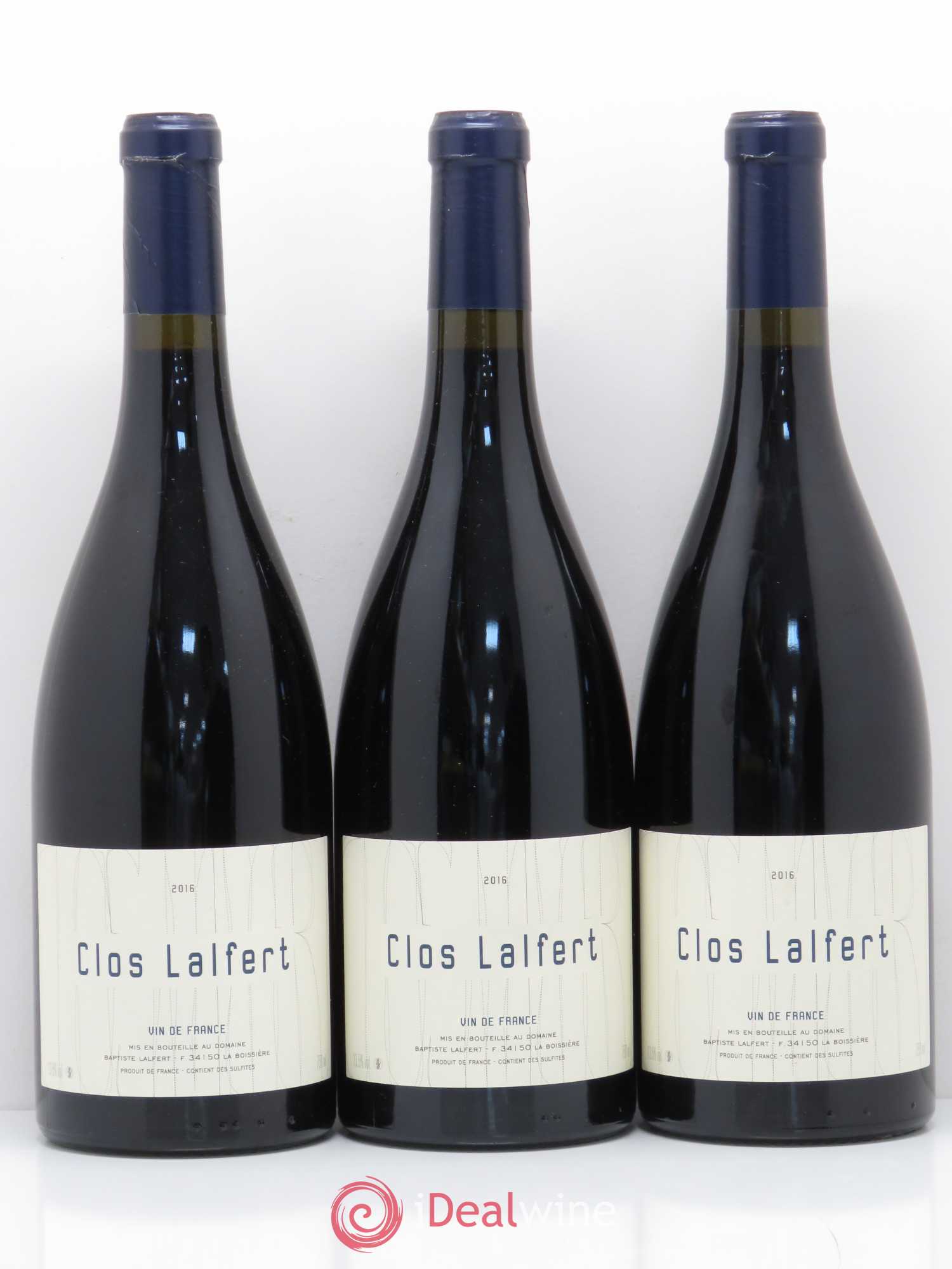 Vin de France Clos Lalfert 2016 - Lot de 3 bouteilles - 0