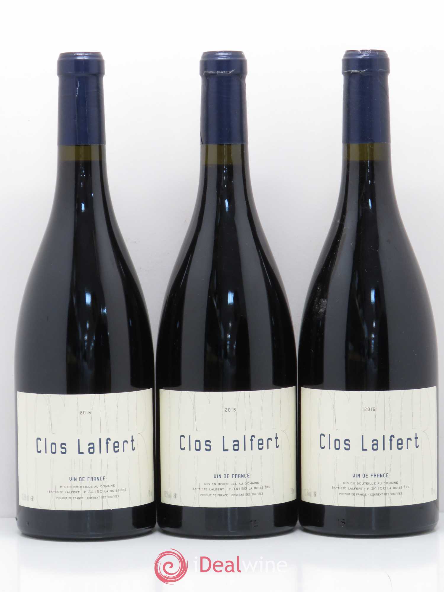 Vin de France Clos Lalfert 2016 - Lot de 3 bouteilles - 0