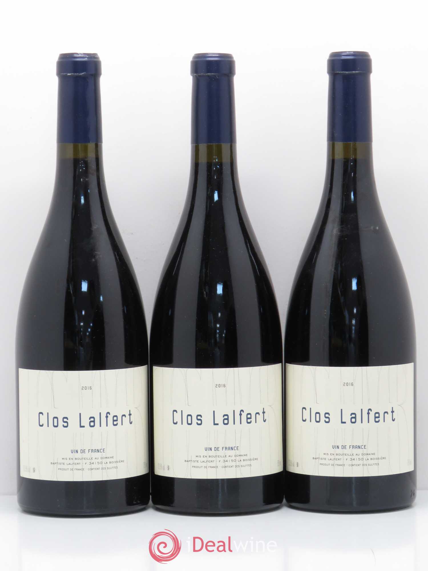 Vin de France Clos Lalfert 2016 - Lot de 3 bouteilles - 0