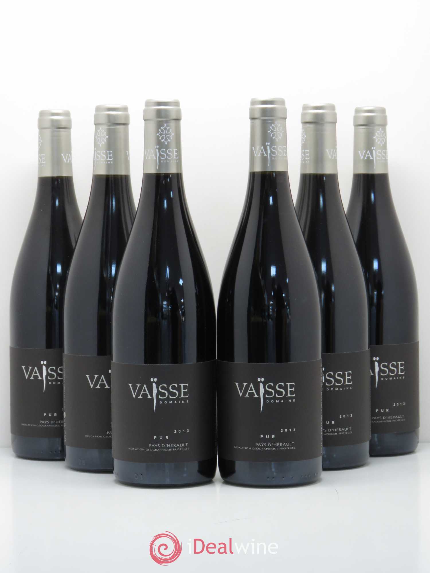 Pays d'Hérault Pur Domaine Vaisse 2013 - Posten von 6 Flaschen - 0