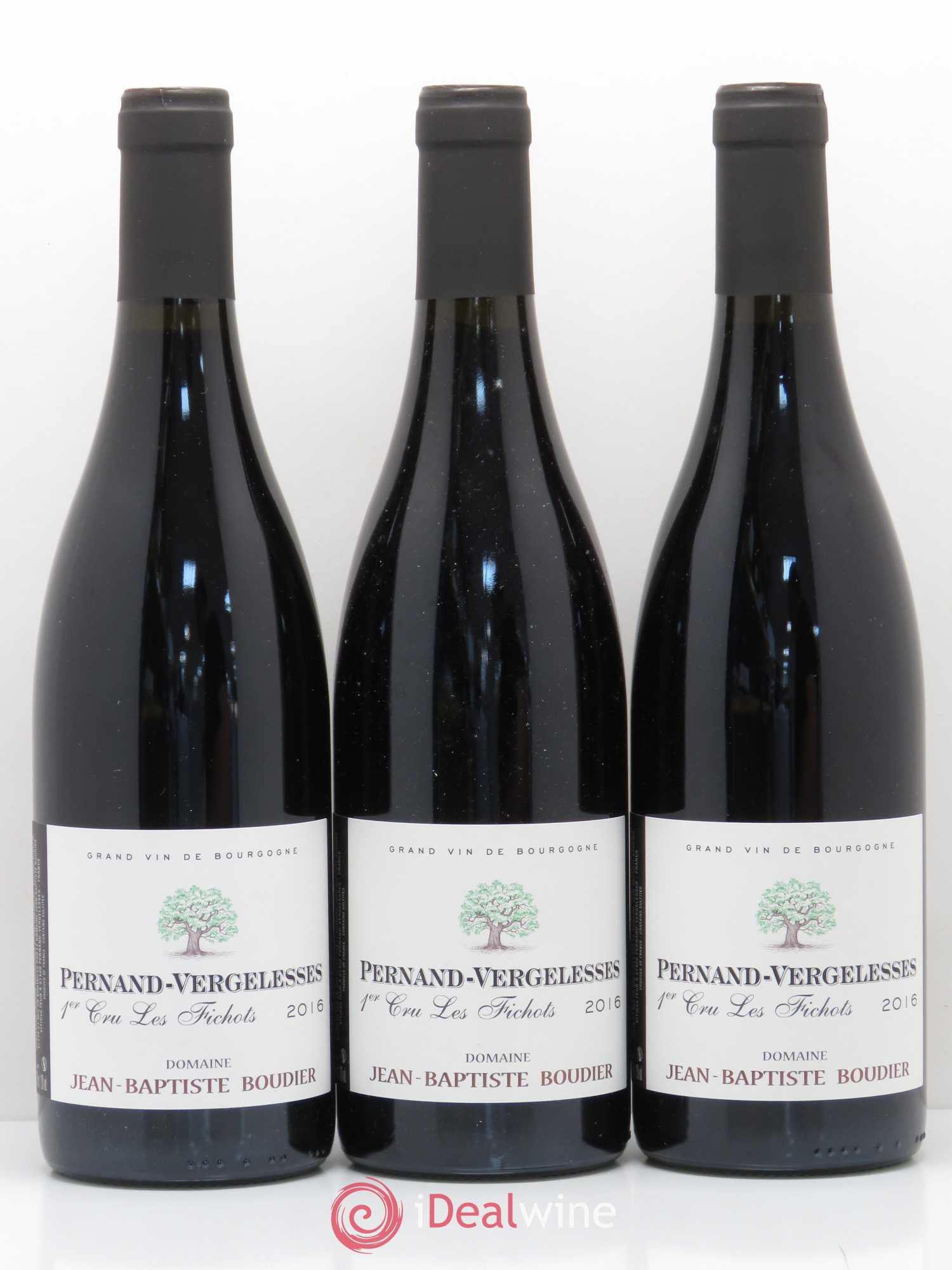 Pernand-Vergelesses 1er Cru Les Fichots Domaine Jean Baptiste Boudier 2016 - Posten von 6 Flaschen - 1
