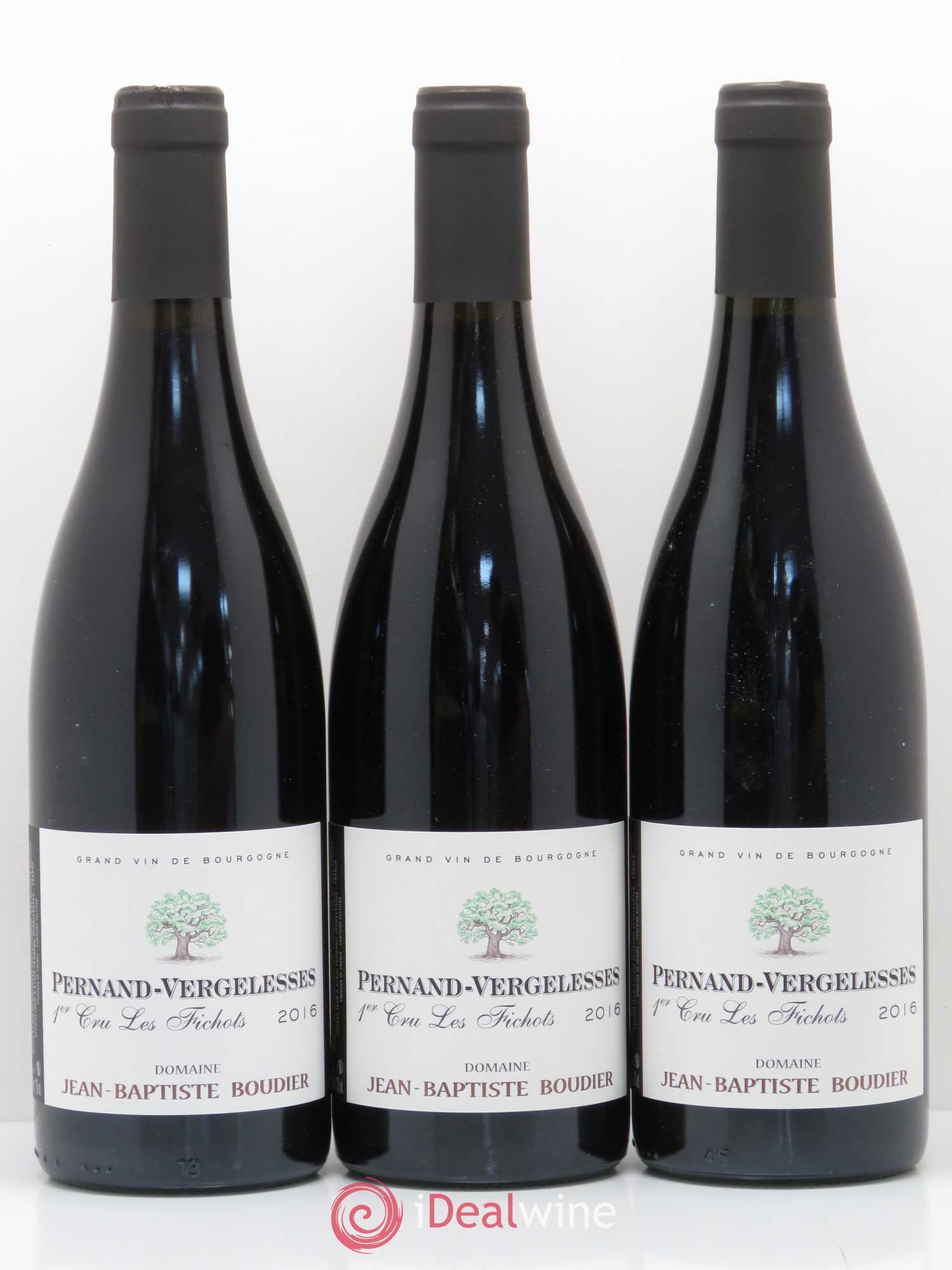 Pernand-Vergelesses 1er Cru Les Fichots Domaine Jean Baptiste Boudier 2016 - Posten von 6 Flaschen - 2