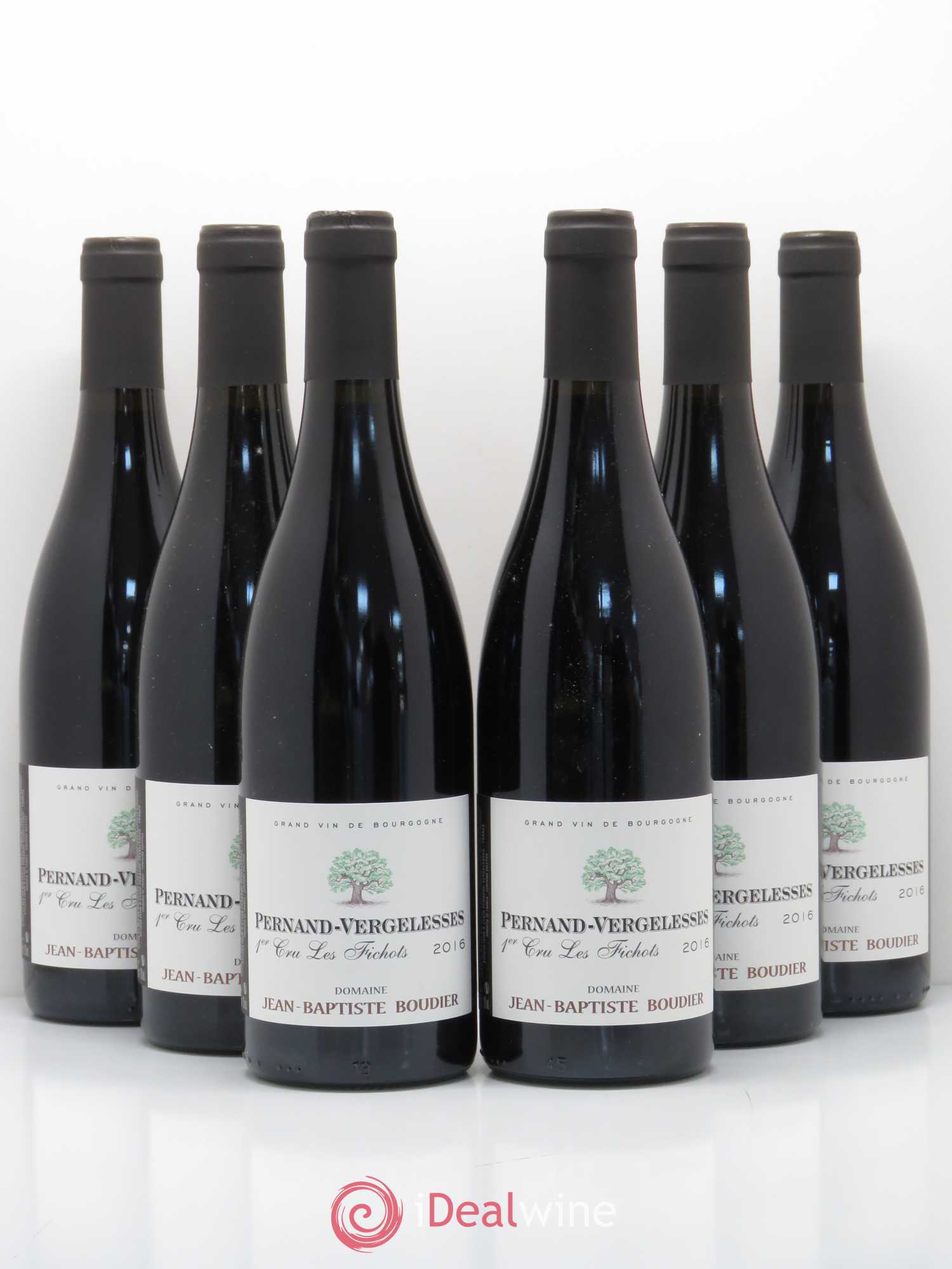 Pernand-Vergelesses 1er Cru Les Fichots Domaine Jean Baptiste Boudier 2016 - Posten von 6 Flaschen - 0