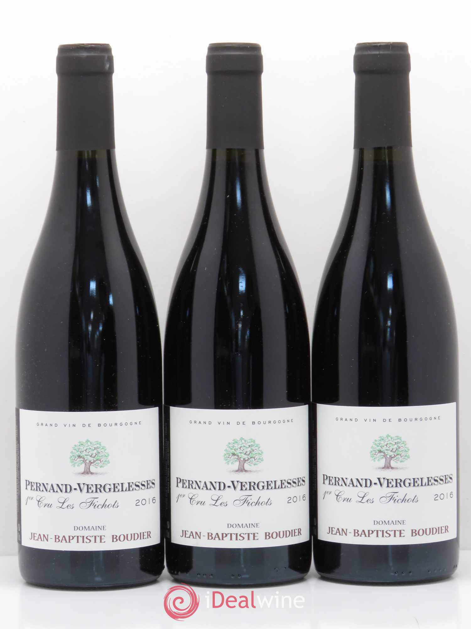 Pernand-Vergelesses 1er Cru Les Fichots Domaine Jean Baptiste Boudier 2016 - Posten von 3 Flaschen - 0