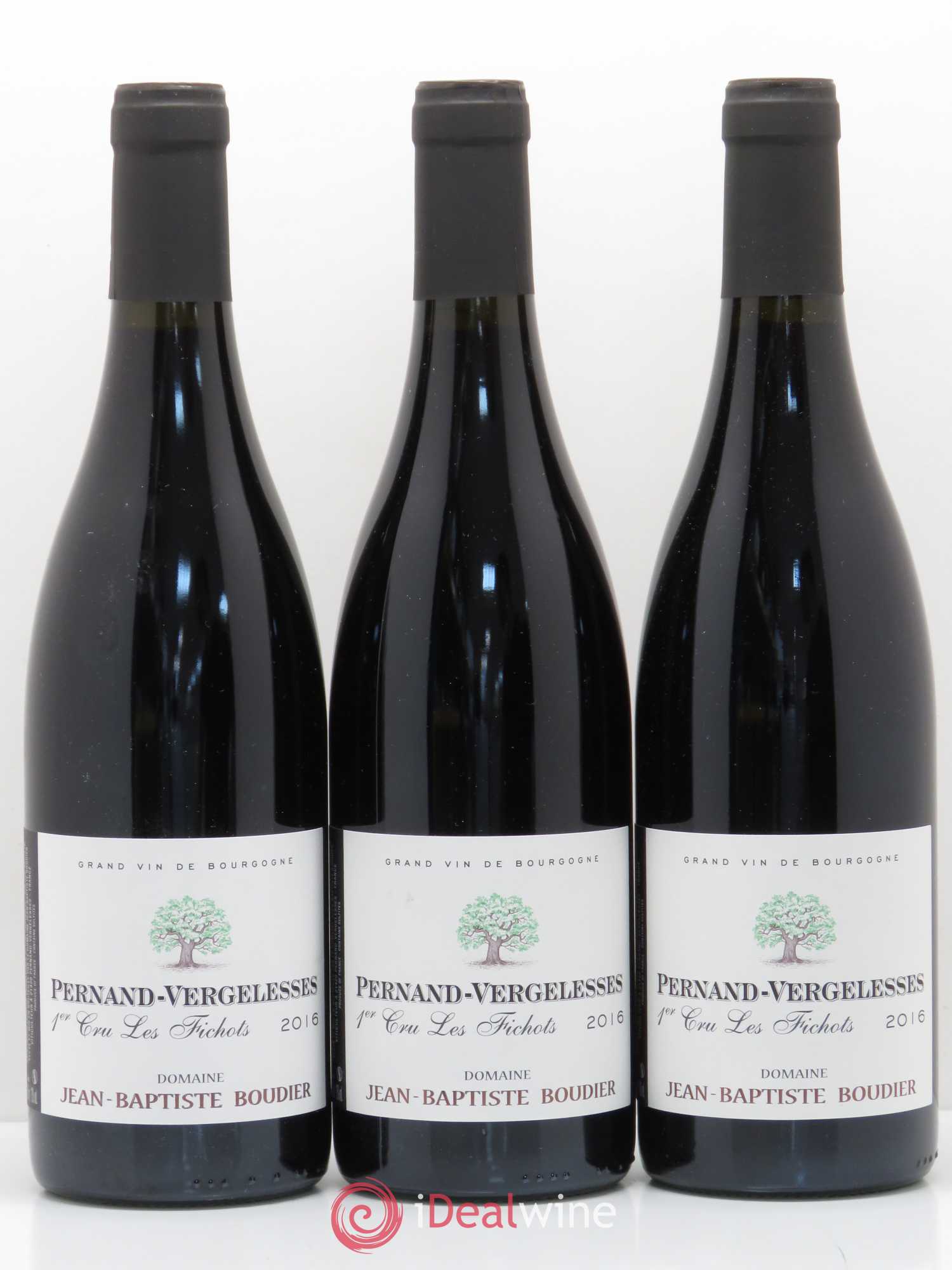 Pernand-Vergelesses 1er Cru Les Fichots Domaine Jean Baptiste Boudier 2016 - Posten von 3 Flaschen - 0