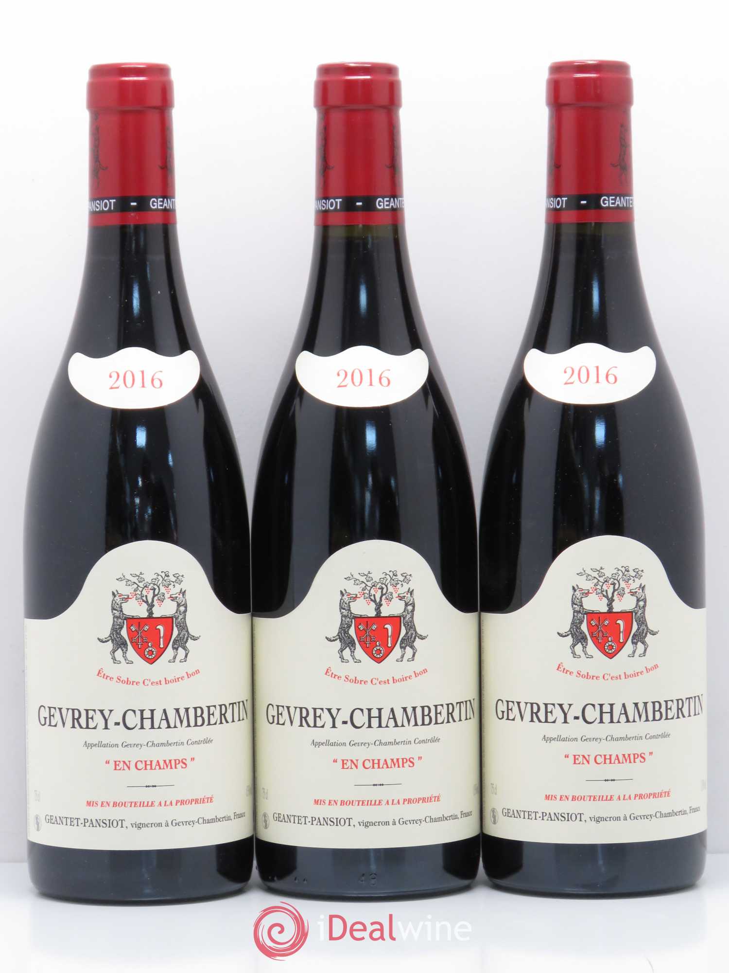 Gevrey-Chambertin En Champs Geantet-Pansiot 2016 - Lot de 3 bouteilles - 0