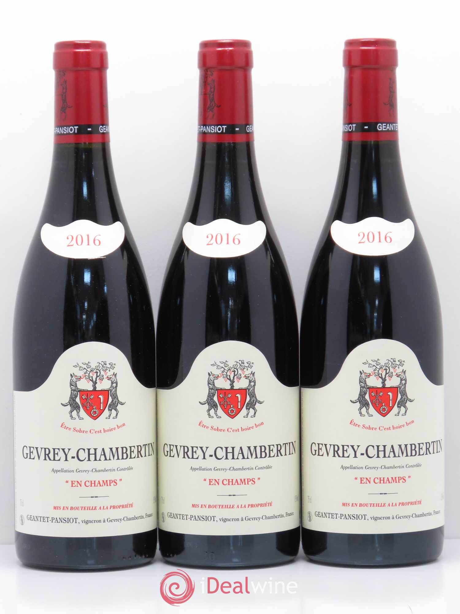 Gevrey-Chambertin En Champs Geantet-Pansiot 2016 - Lot de 3 bouteilles - 0