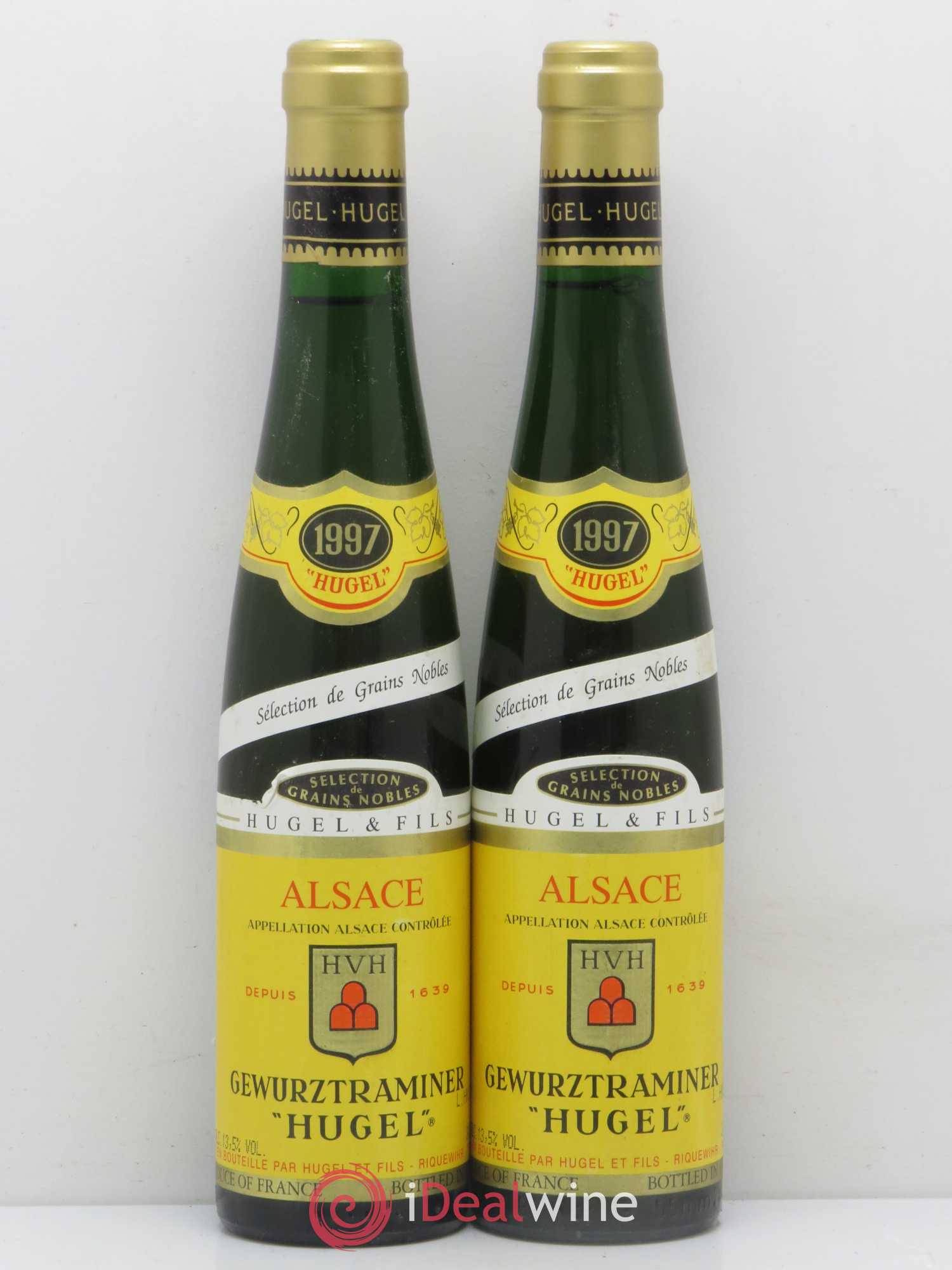 Gewurztraminer Sélection de Grains Nobles Hugel (Domaine) 1997 - Posten von 2 Demi-Flaschen - 0