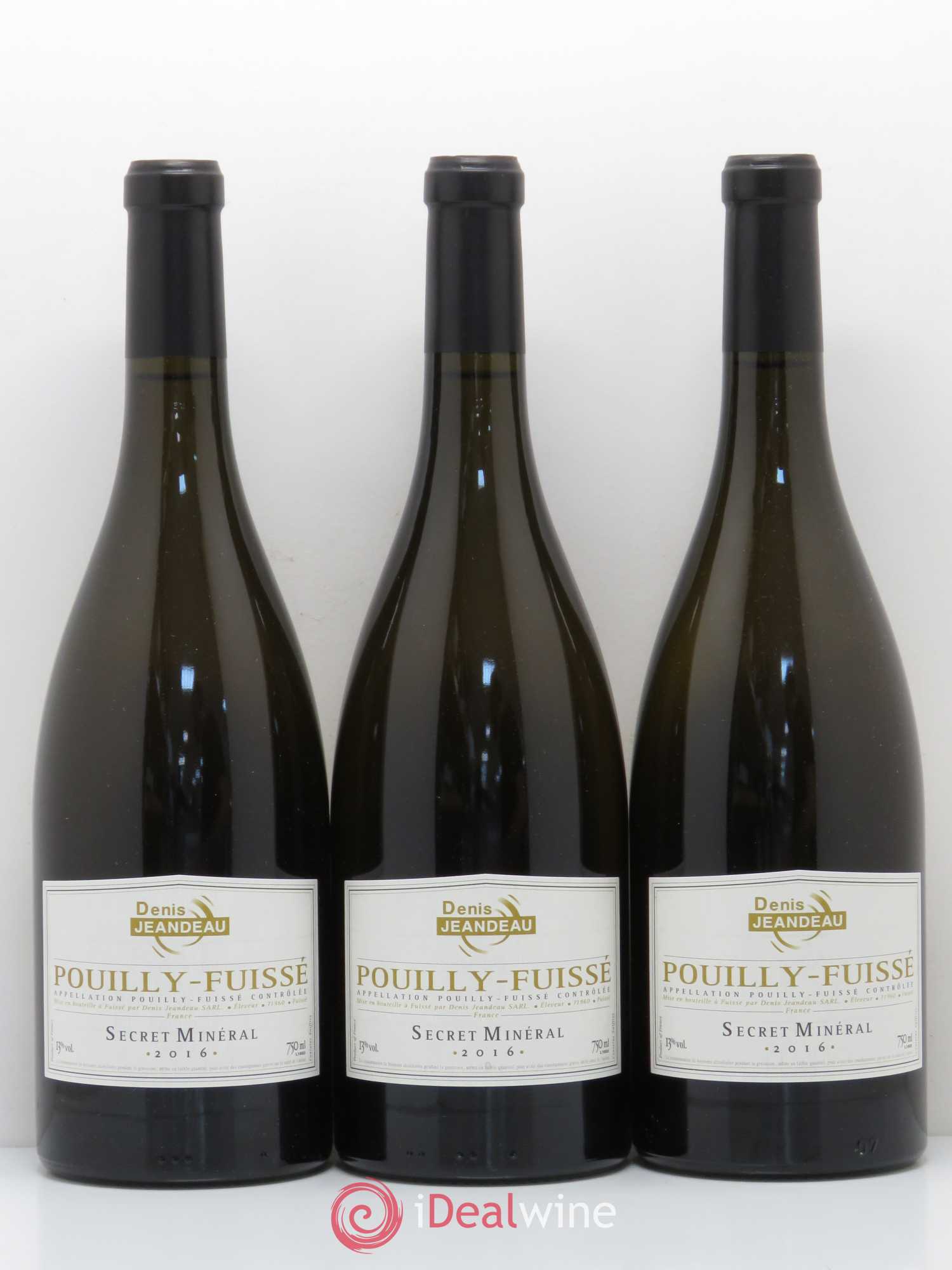Pouilly-Fuissé Secret Minéral Jeandeau 2016 - Posten von 6 Flaschen - 1