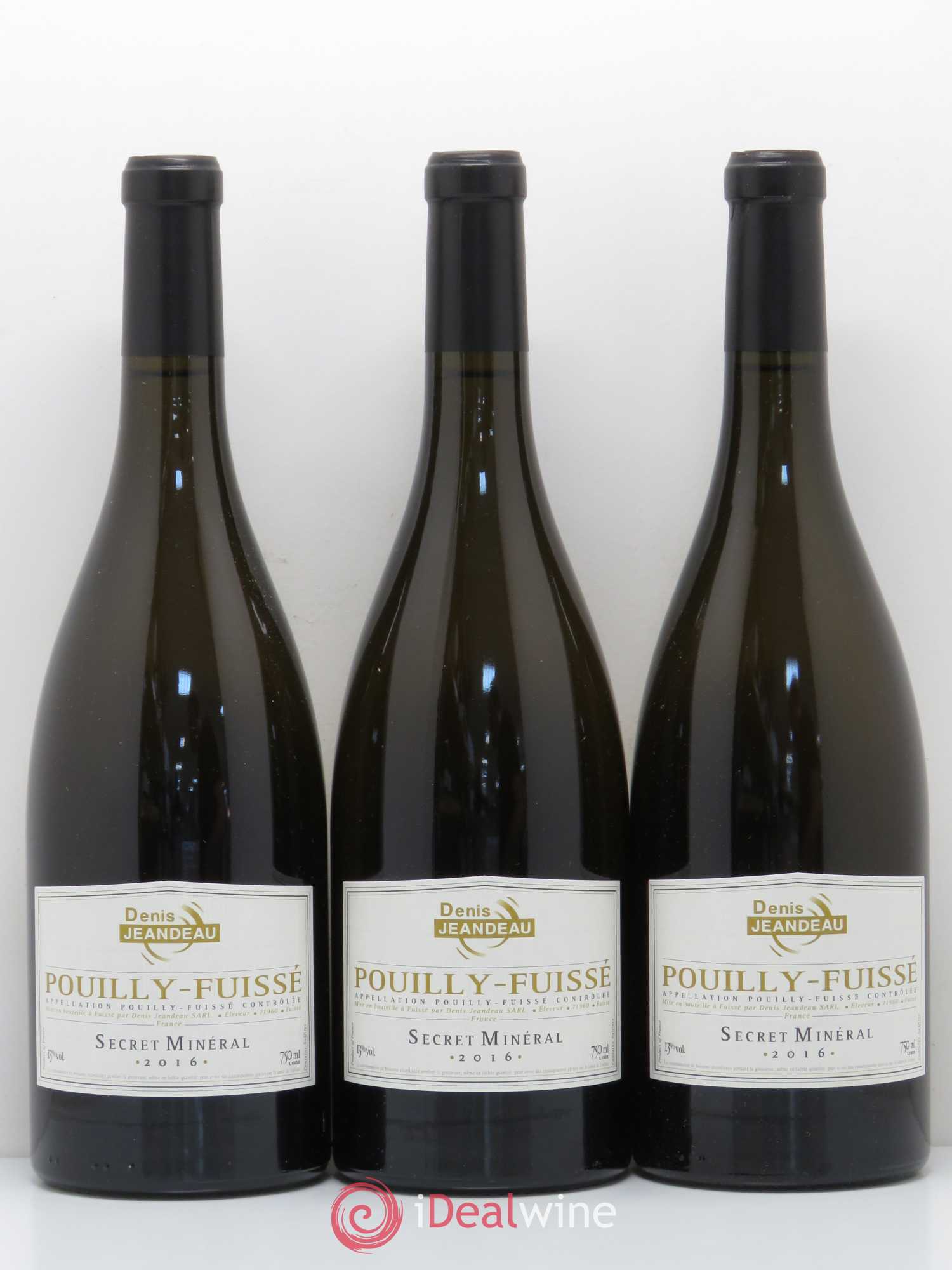 Pouilly-Fuissé Secret Minéral Jeandeau 2016 - Posten von 6 Flaschen - 1