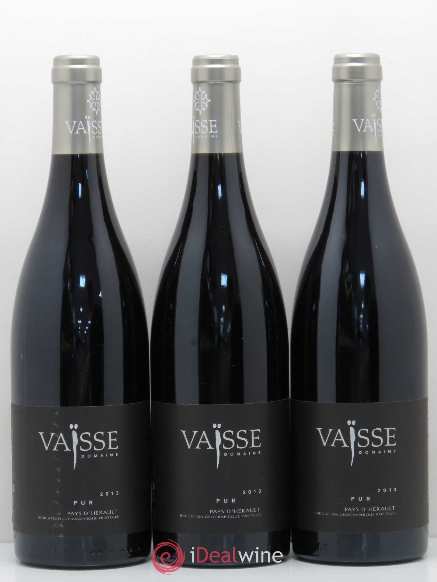 Pays d'Hérault Pur Domaine Vaisse 2013 - Posten von 3 Flaschen - 0