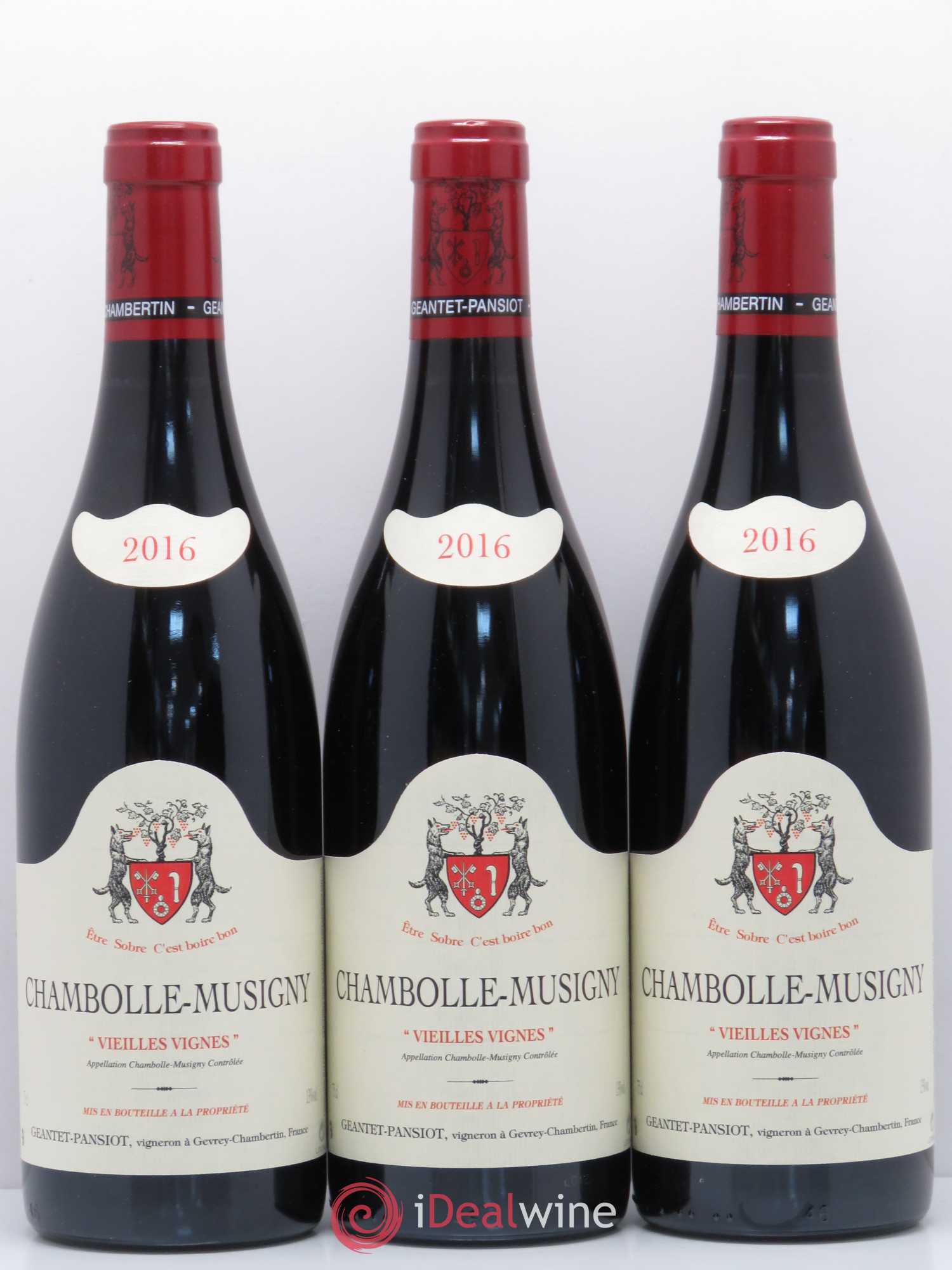 Chambolle-Musigny Vieilles vignes Geantet-Pansiot 2016 - Lot de 3 bouteilles - 0