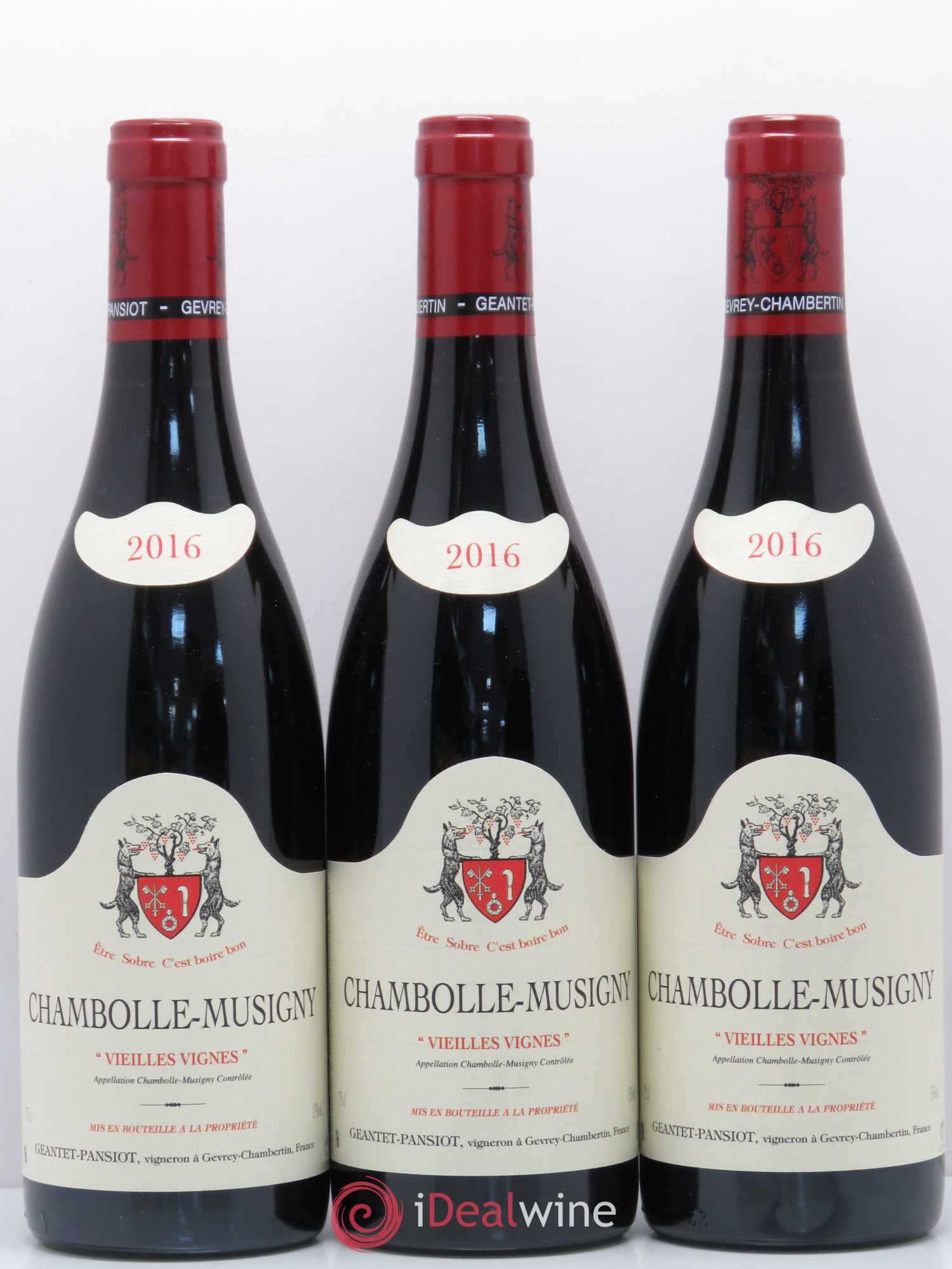 Chambolle-Musigny Vieilles vignes Geantet-Pansiot 2016 - Lot de 3 bouteilles - 0