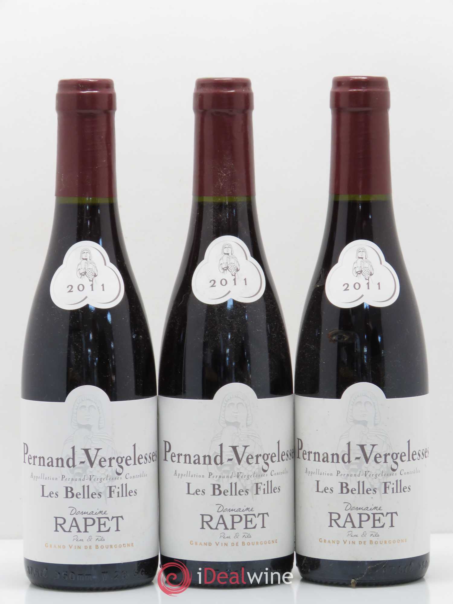 Pernand-Vergelesses Les belles filles Domaine Rapet (sans prix de réserve) 2011 - Posten von 12 Demi-Flaschen - 1