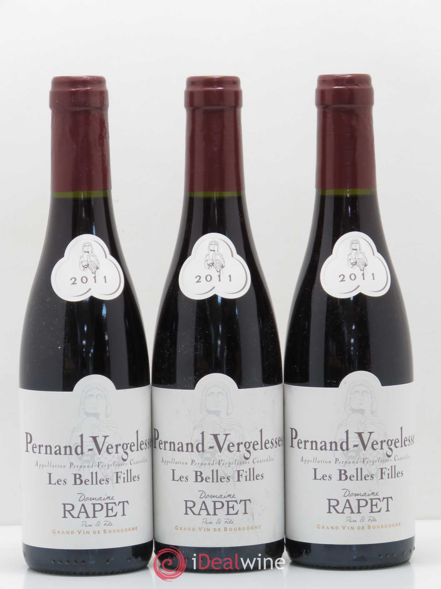 Pernand-Vergelesses Les belles filles Domaine Rapet (sans prix de réserve) 2011 - Posten von 12 Demi-Flaschen - 2