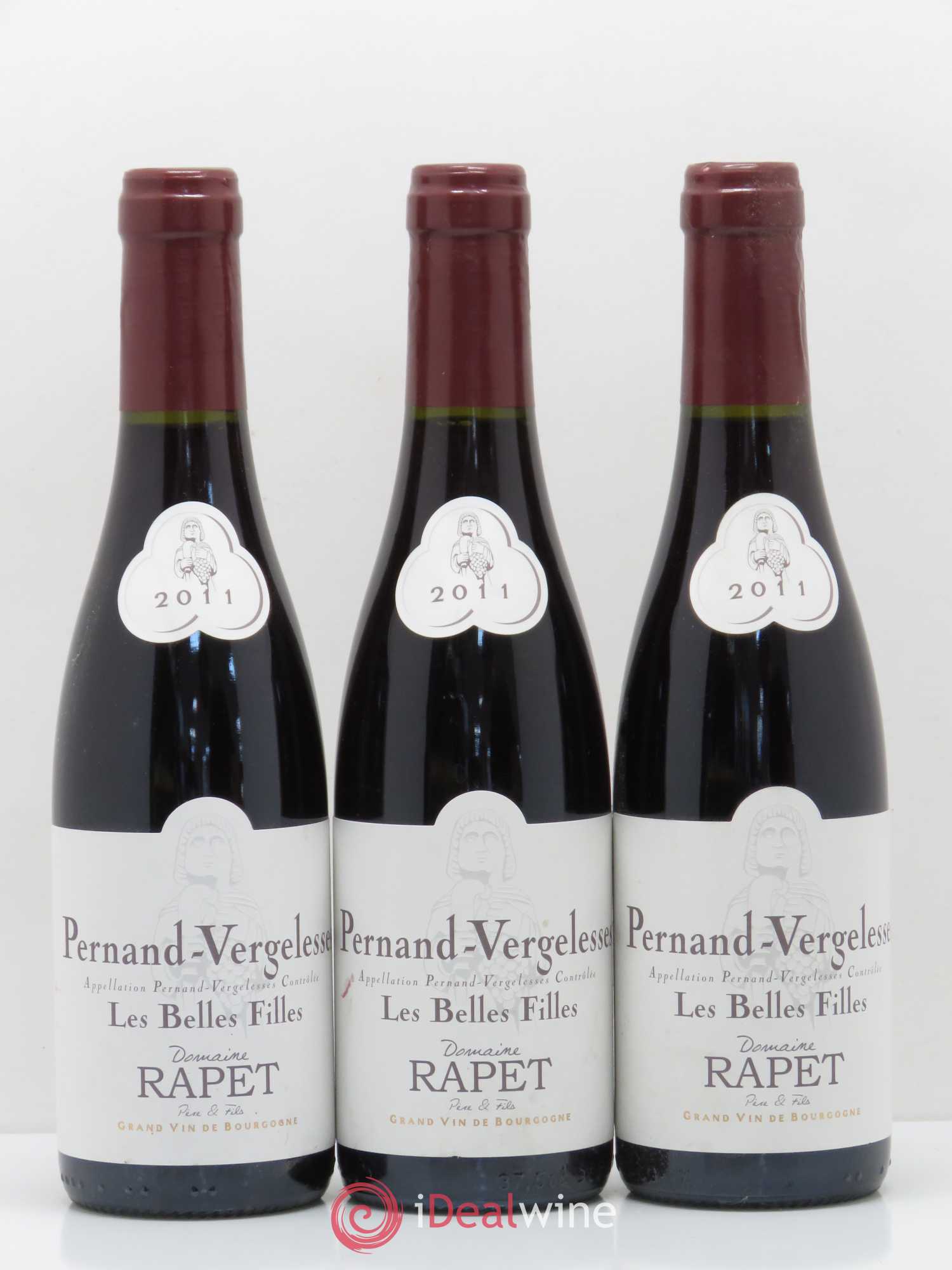 Pernand-Vergelesses Les belles filles Domaine Rapet (sans prix de réserve) 2011 - Posten von 12 Demi-Flaschen - 4