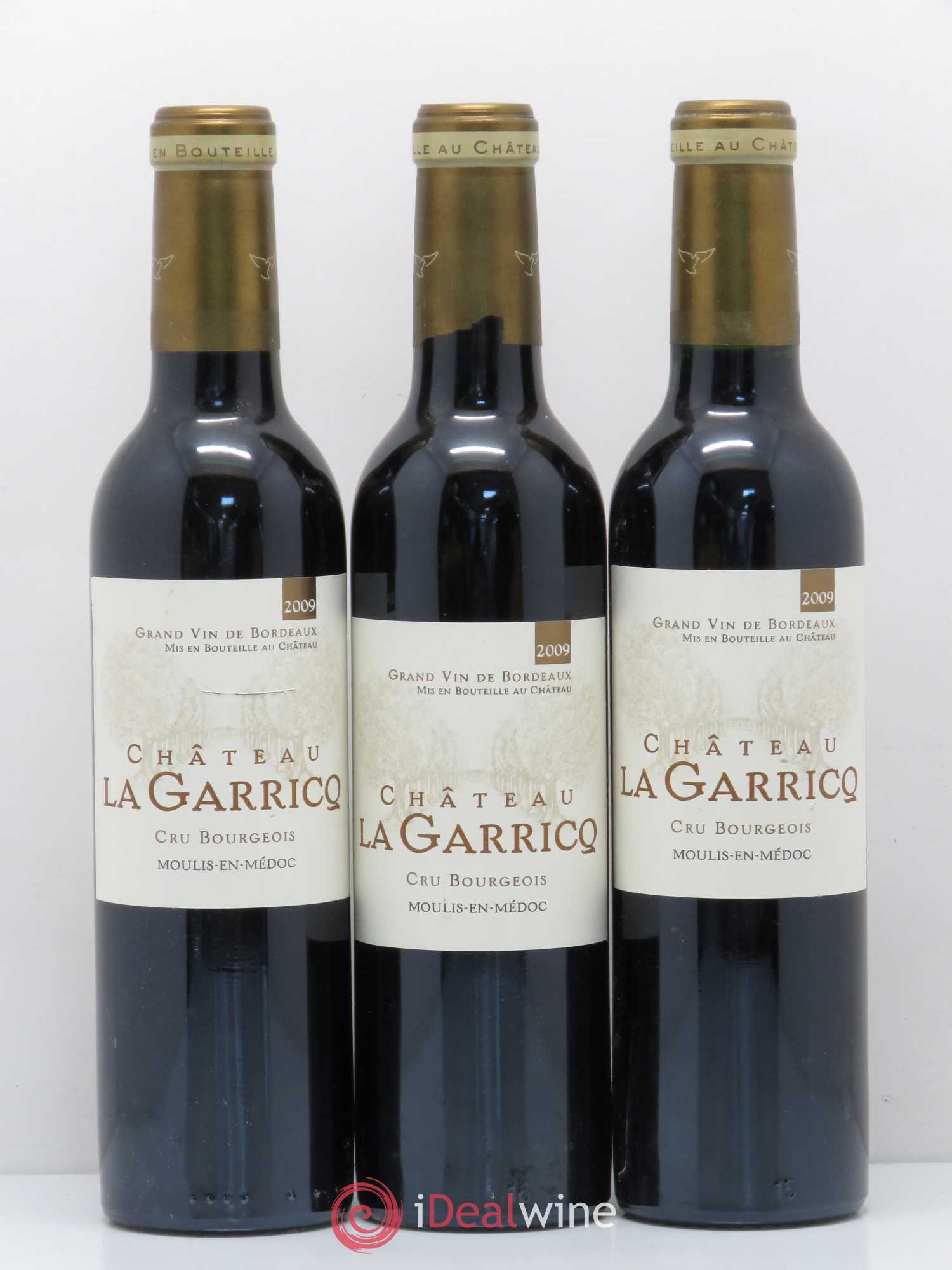 Château La Garricq (sans prix de réserve) 2009 - Lot de 5 demi bouteilles - 1