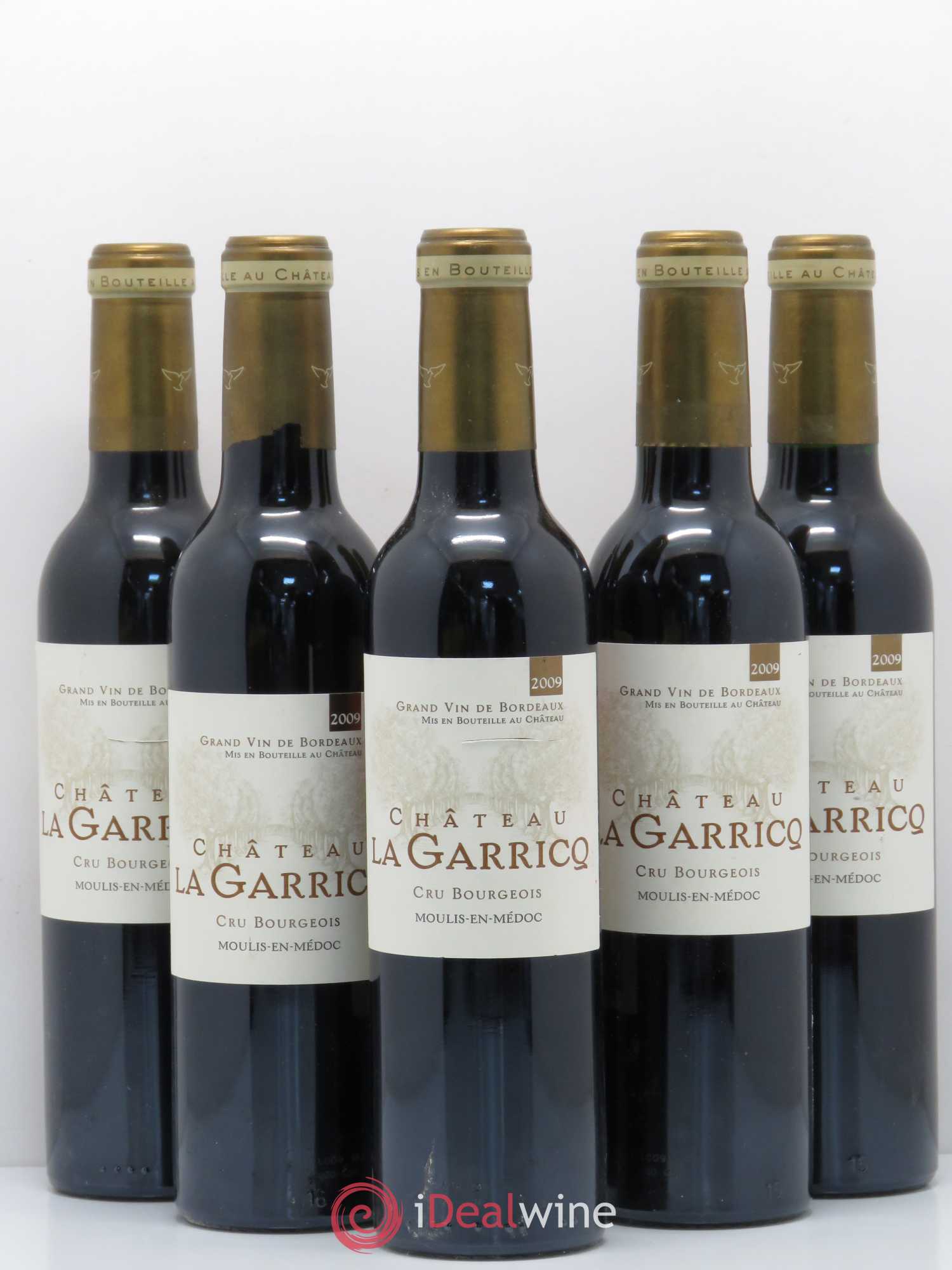 Château La Garricq (sans prix de réserve) 2009 - Lot de 5 demi bouteilles - 0