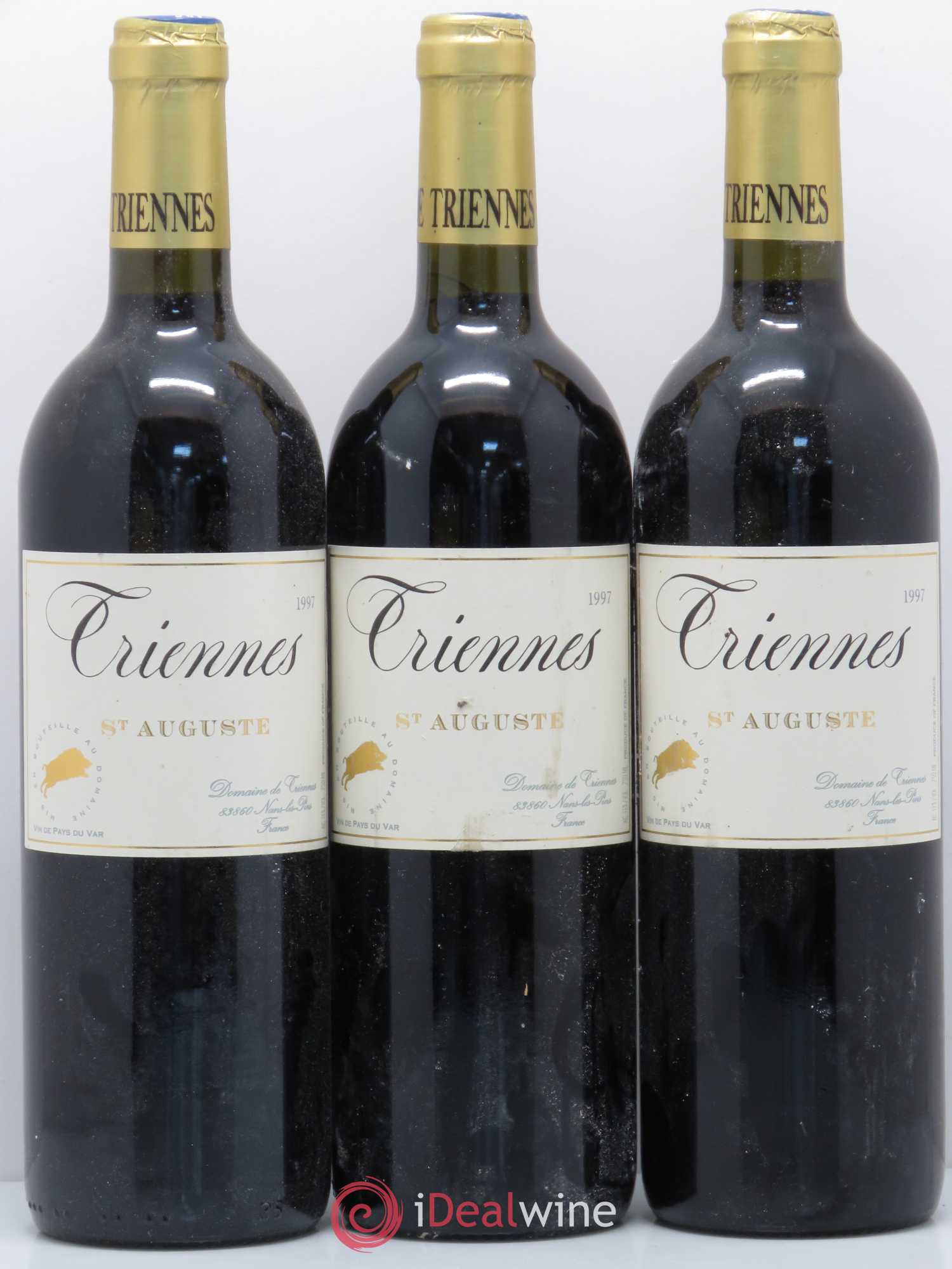 Var St Auguste Triennes (Domaine) 1997 - Lot de 6 bouteilles - 2