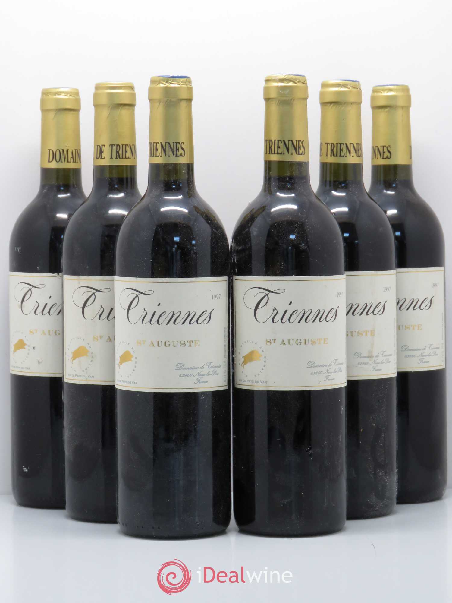Var St Auguste Triennes (Domaine) 1997 - Lot de 6 bouteilles - 0