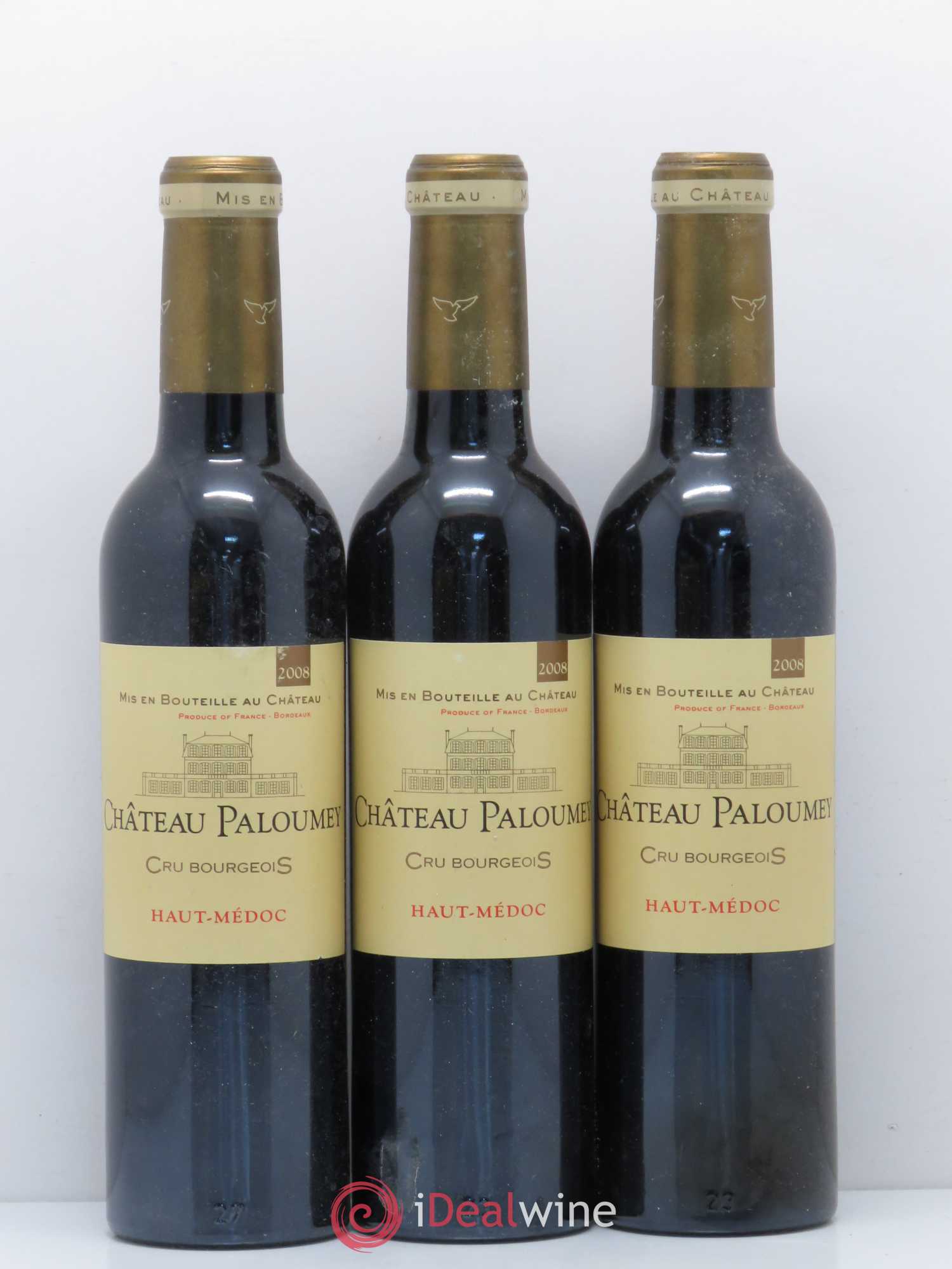 Château Paloumey Cru Bourgeois (sans prix de réserve) 2008 - Lot de 7 demi bouteilles - 1