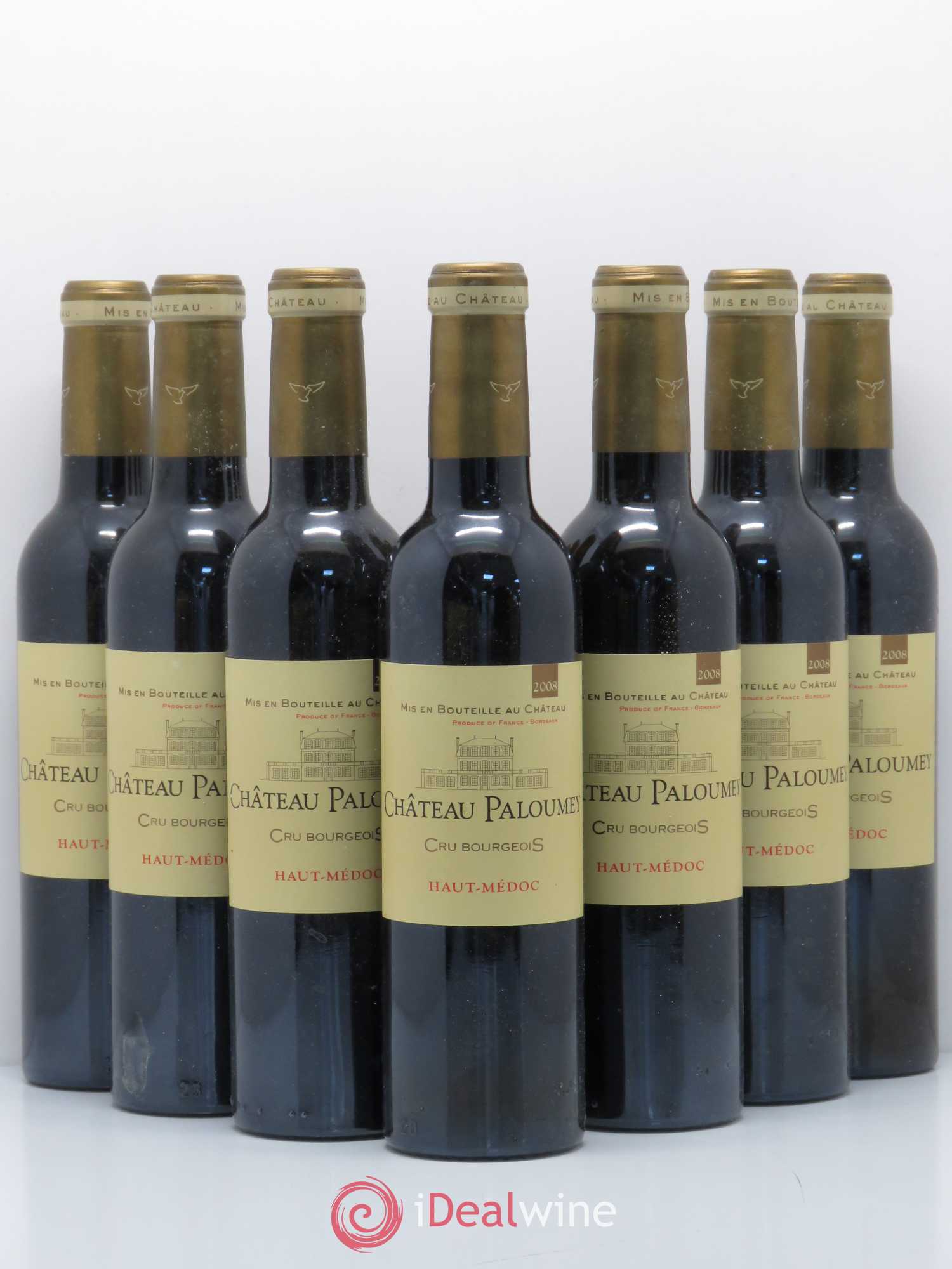 Château Paloumey Cru Bourgeois (sans prix de réserve) 2008 - Lot de 7 demi bouteilles - 0