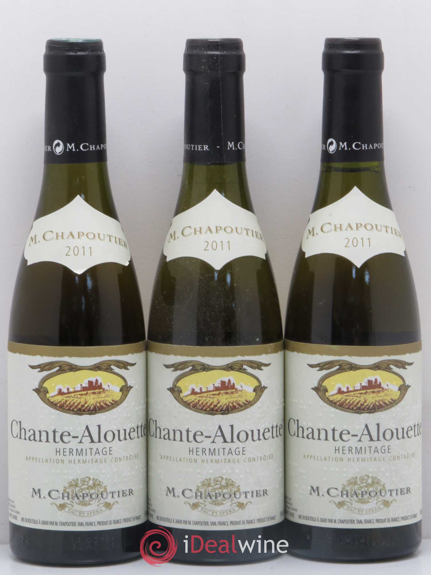 Hermitage Chante Alouette Chapoutier  (sans prix de réserve) 2011 - Lot de 6 demi bouteilles - 1