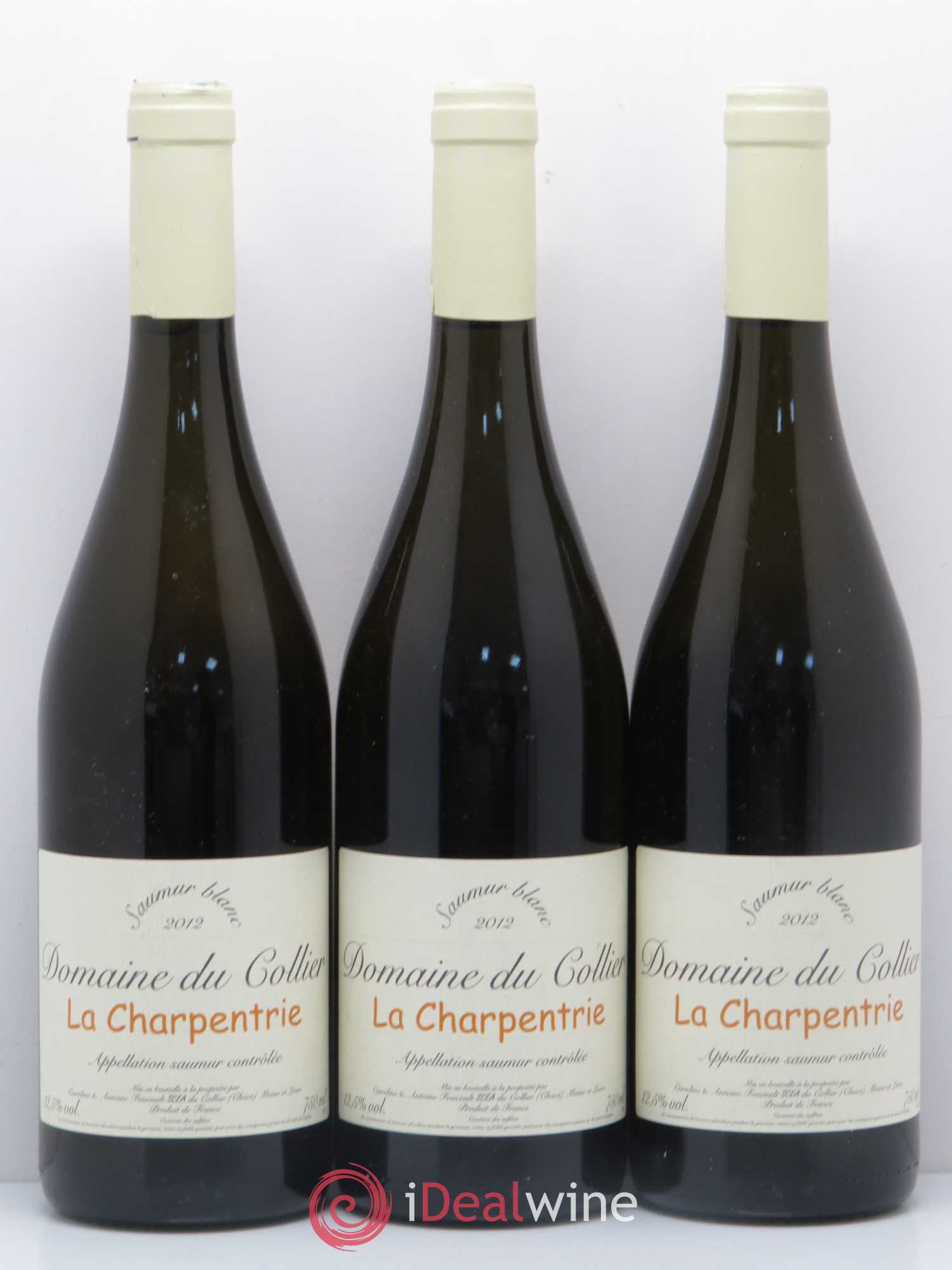 Saumur La Charpentrie Domaine du Collier 2012 - Lot de 3 bouteilles - 0