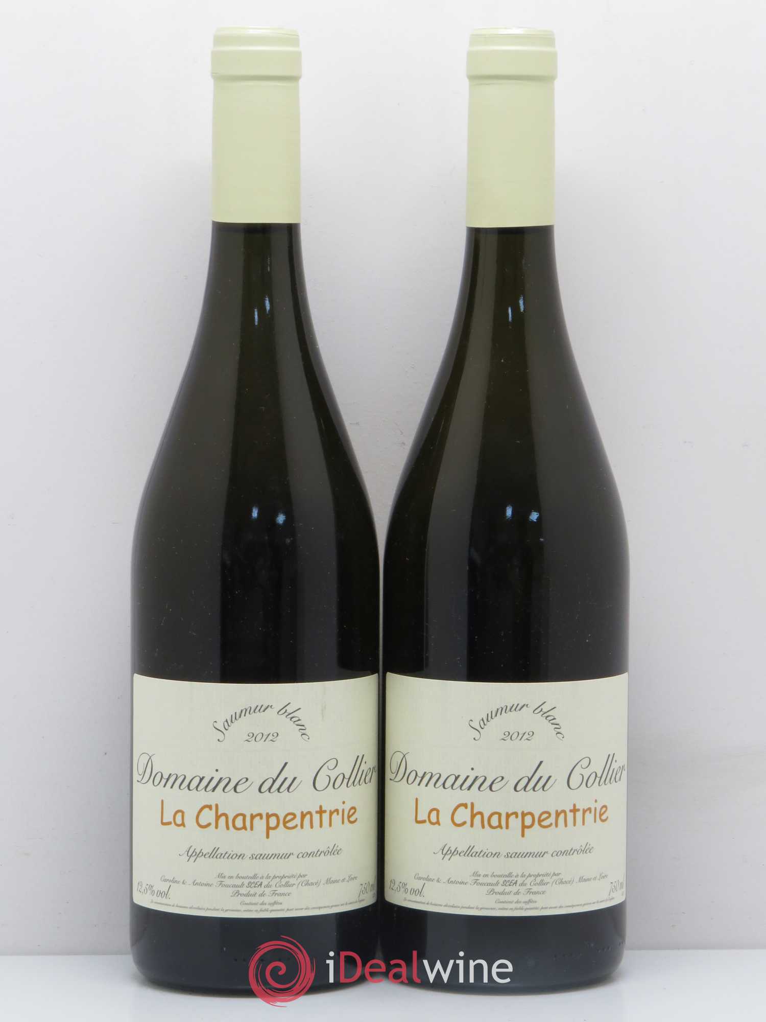 Saumur La Charpentrie Domaine du Collier 2012 - Lot de 2 bouteilles - 0