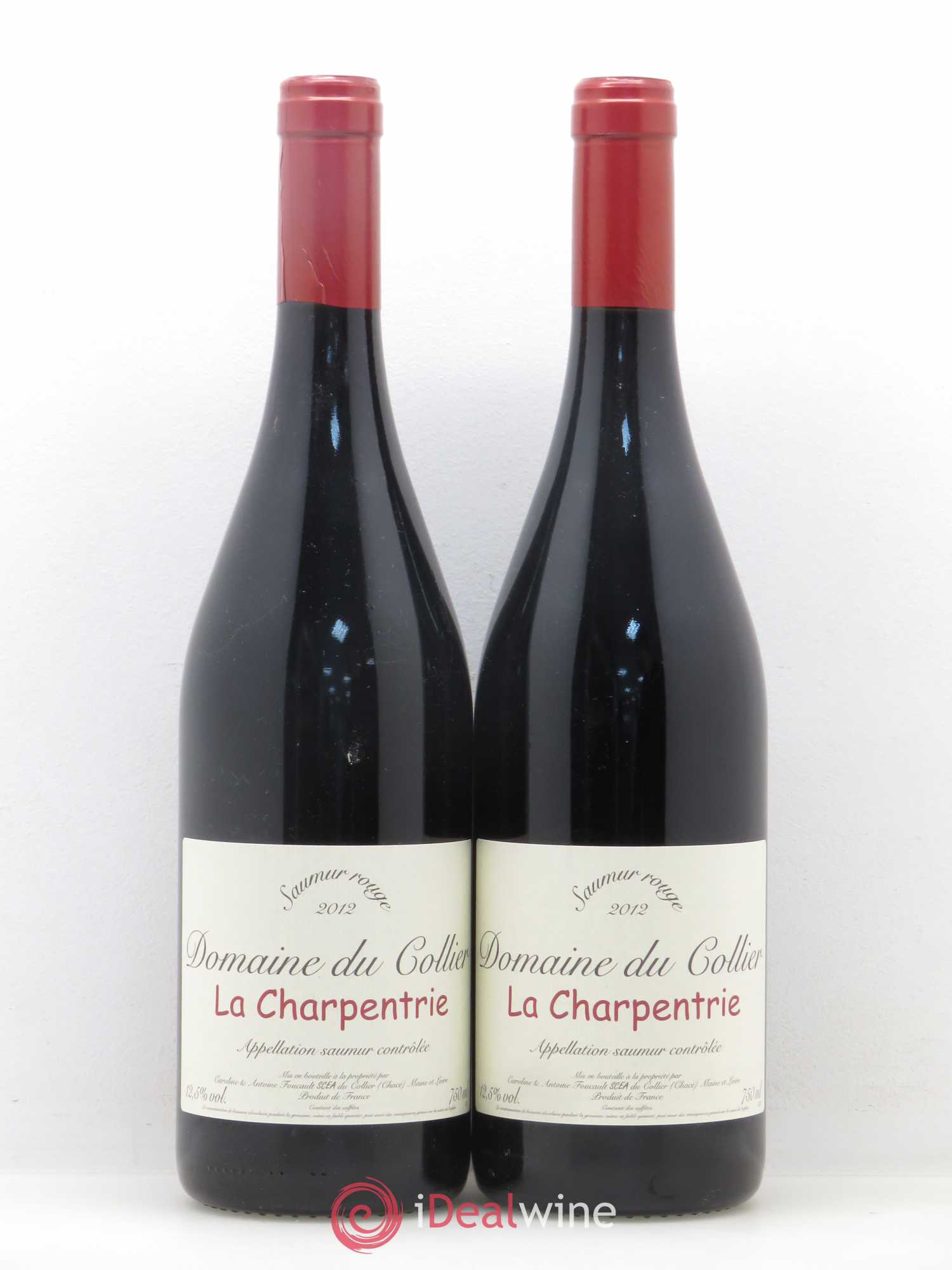 Saumur La Charpentrie Domaine du Collier 2012 - Lot de 2 bouteilles - 0