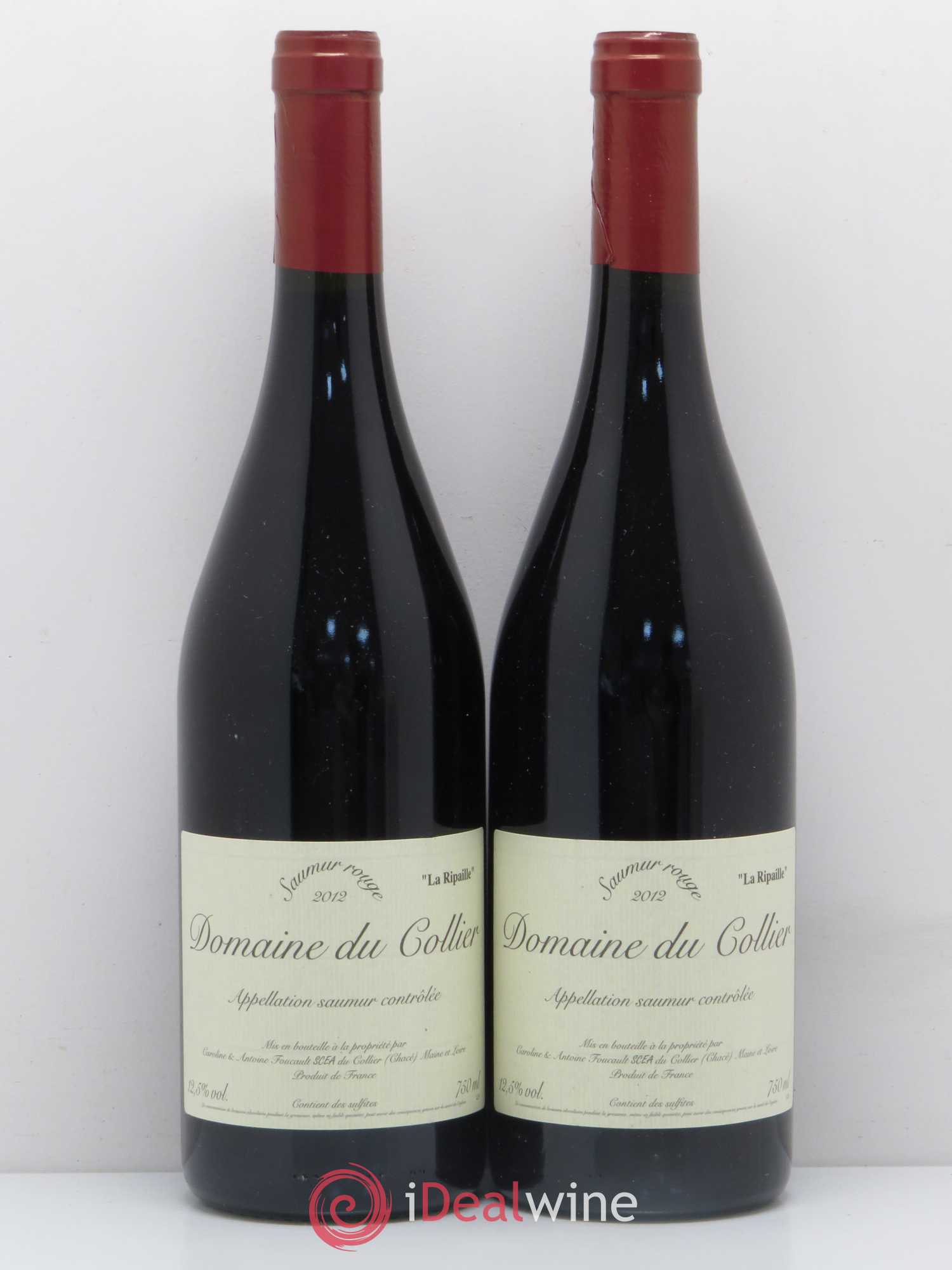 Saumur La Ripaille Domaine du Collier 2012 - Lot de 2 bouteilles - 0