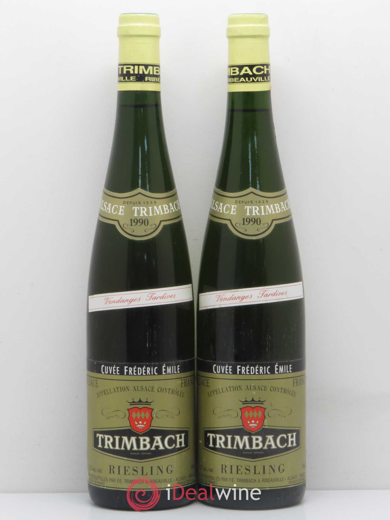 Riesling Vendanges Tardives Cuvée Frédéric Emile Trimbach 1990 - Posten von 2 Flaschen - 0