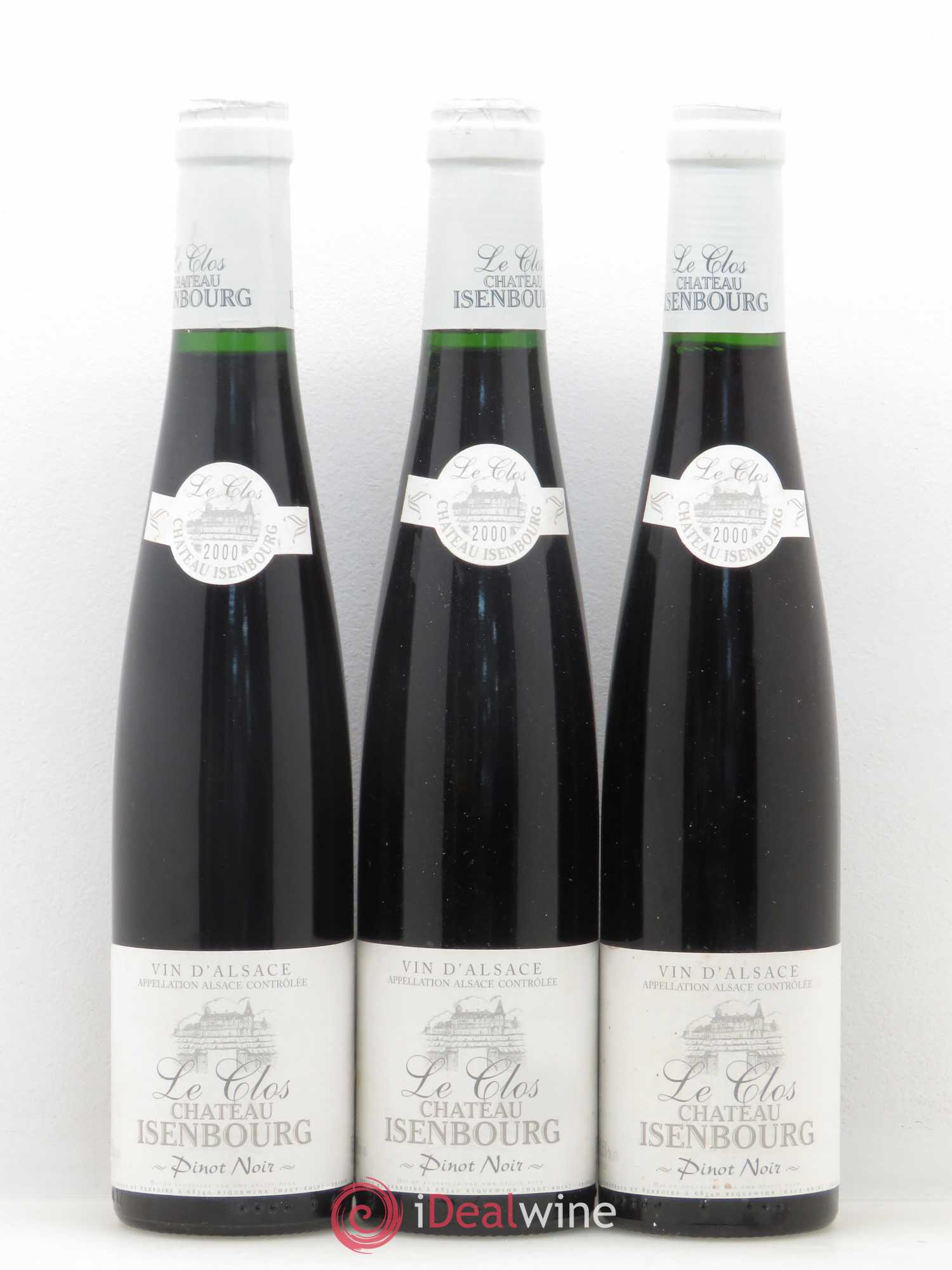 Alsace Pinot Noir Clos Château d'Isenbourg (sans prix de réserve) 2000 - Posten von 6 Demi-Flaschen - 1