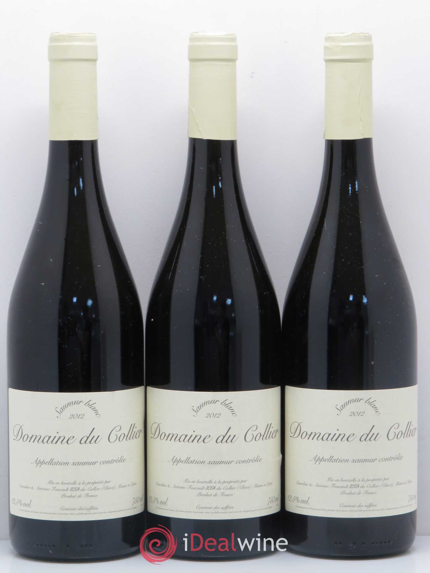 Saumur Domaine du Collier 2012 - Lot de 3 bouteilles - 0