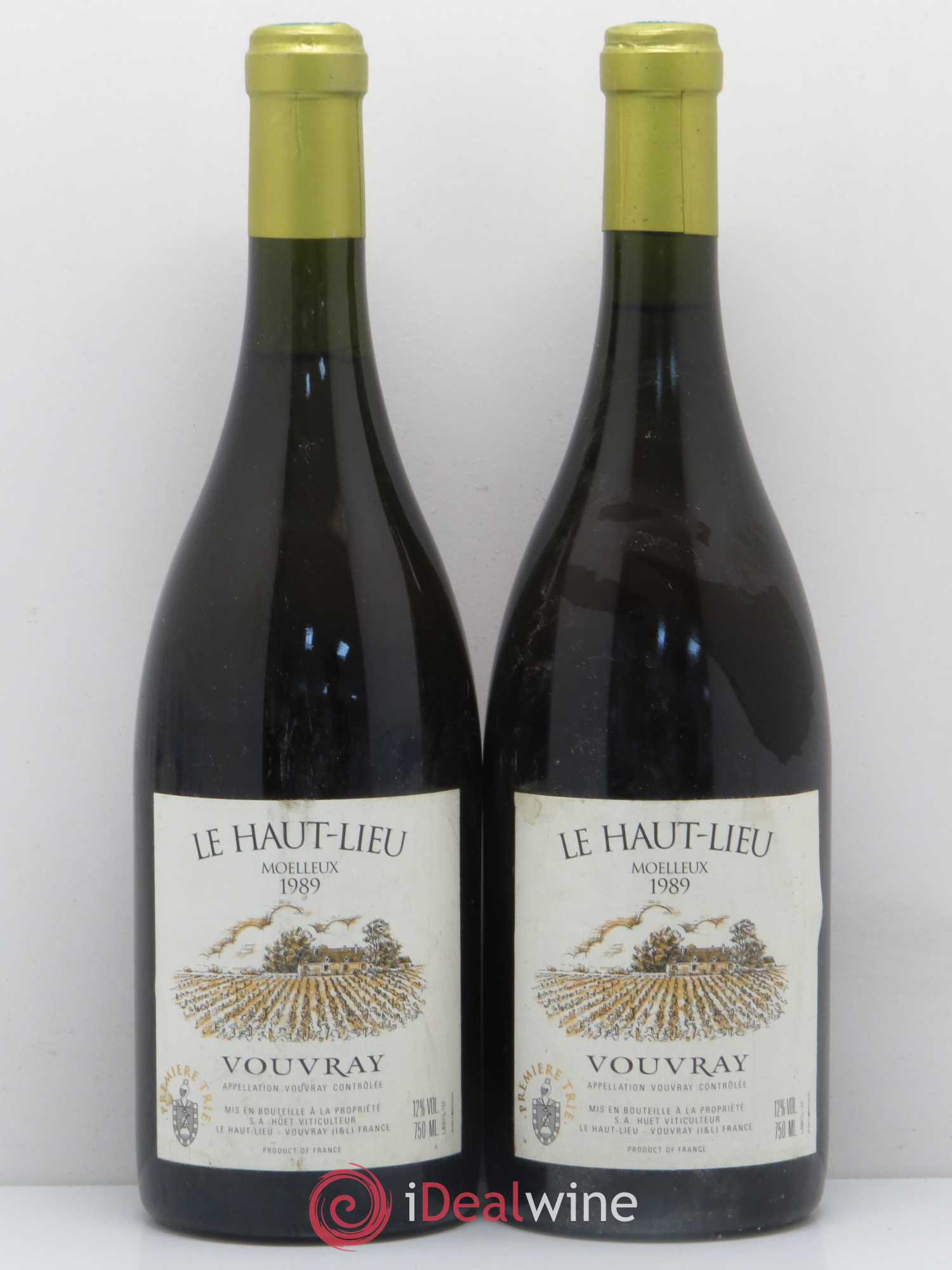 Vouvray Le Haut-Lieu Moelleux Domaine Huet 1989 - Lotto di 2 bottiglie - 0