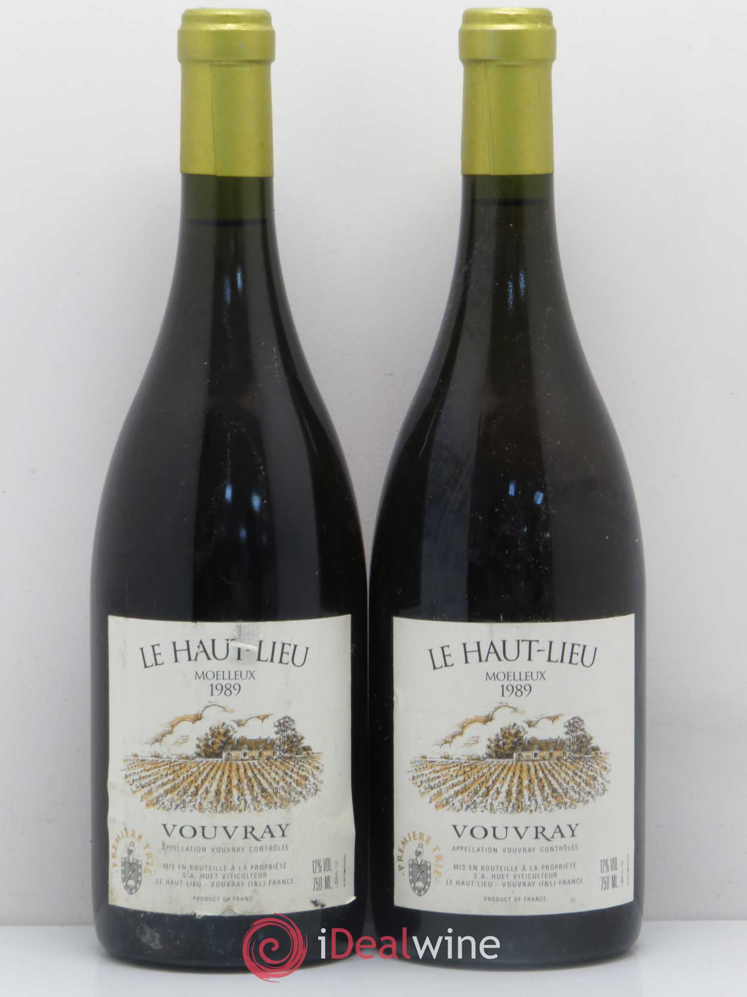 Vouvray Le Haut-Lieu Moelleux Domaine Huet 1989 - Lotto di 2 bottiglie - 0
