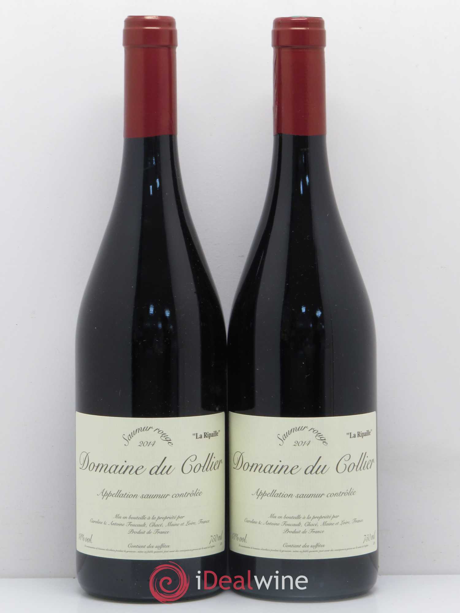Saumur La Ripaille Domaine du Collier 2014 - Posten von 2 Flaschen - 0